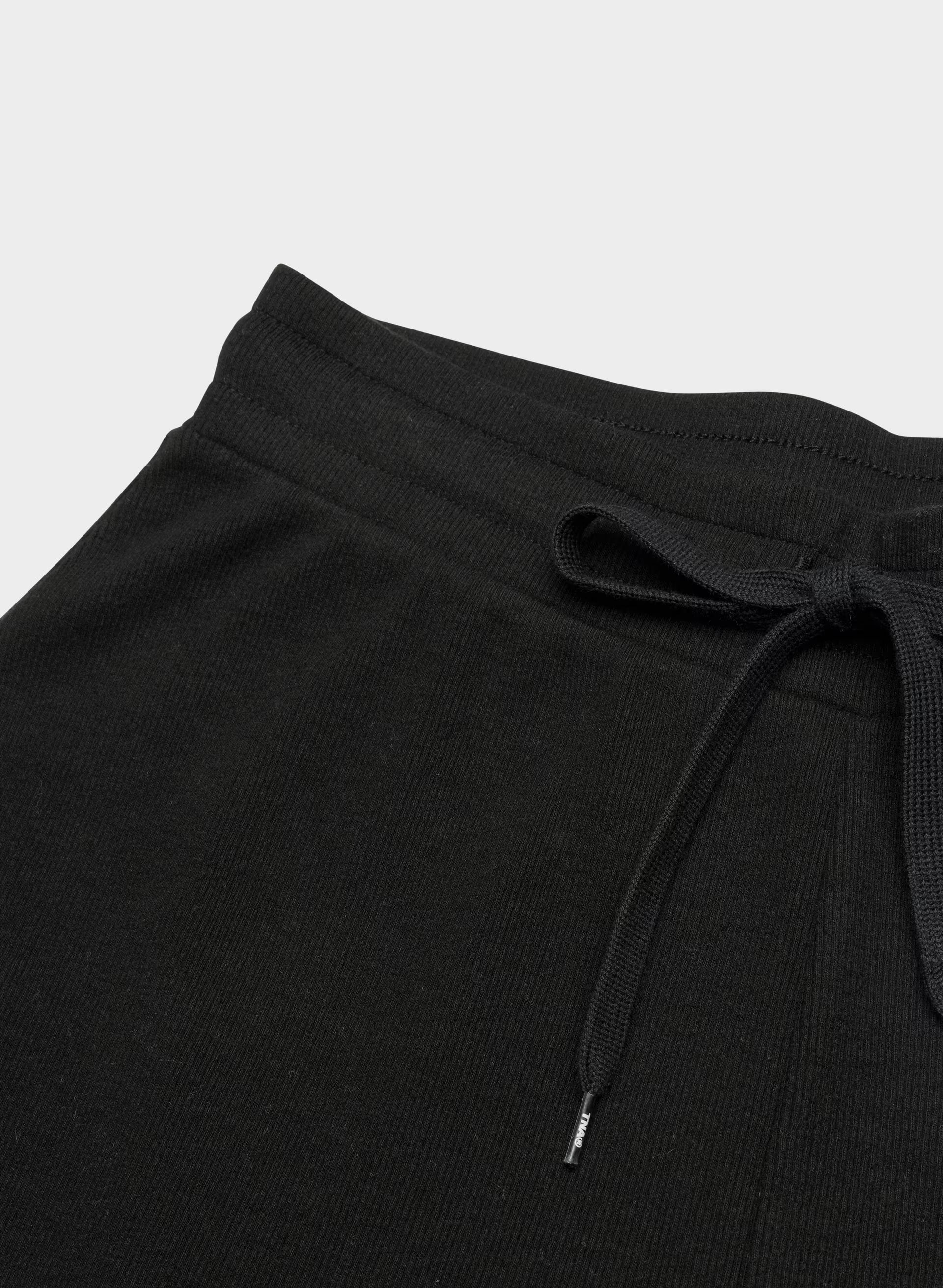 HomeStretch™ Rib Kickback Pant - BLACK