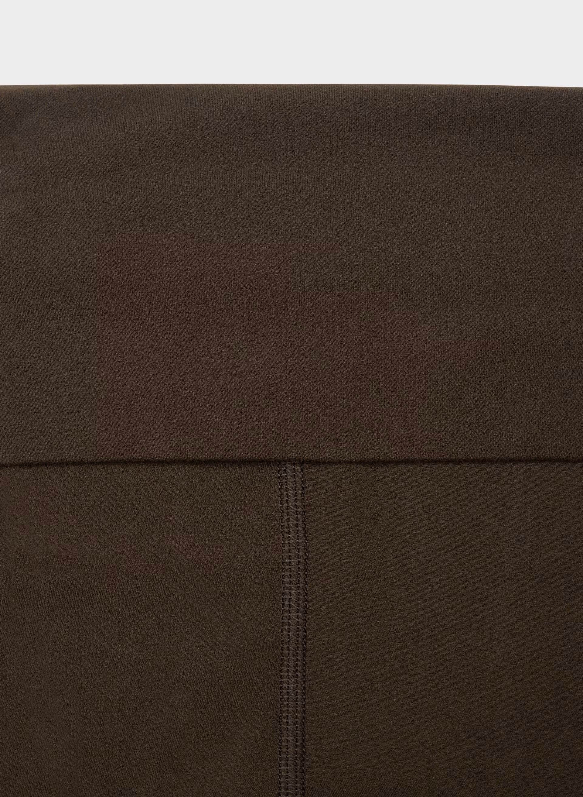 BUTTER Foldover Flare 32 Legging - CACAO NIB BROWN