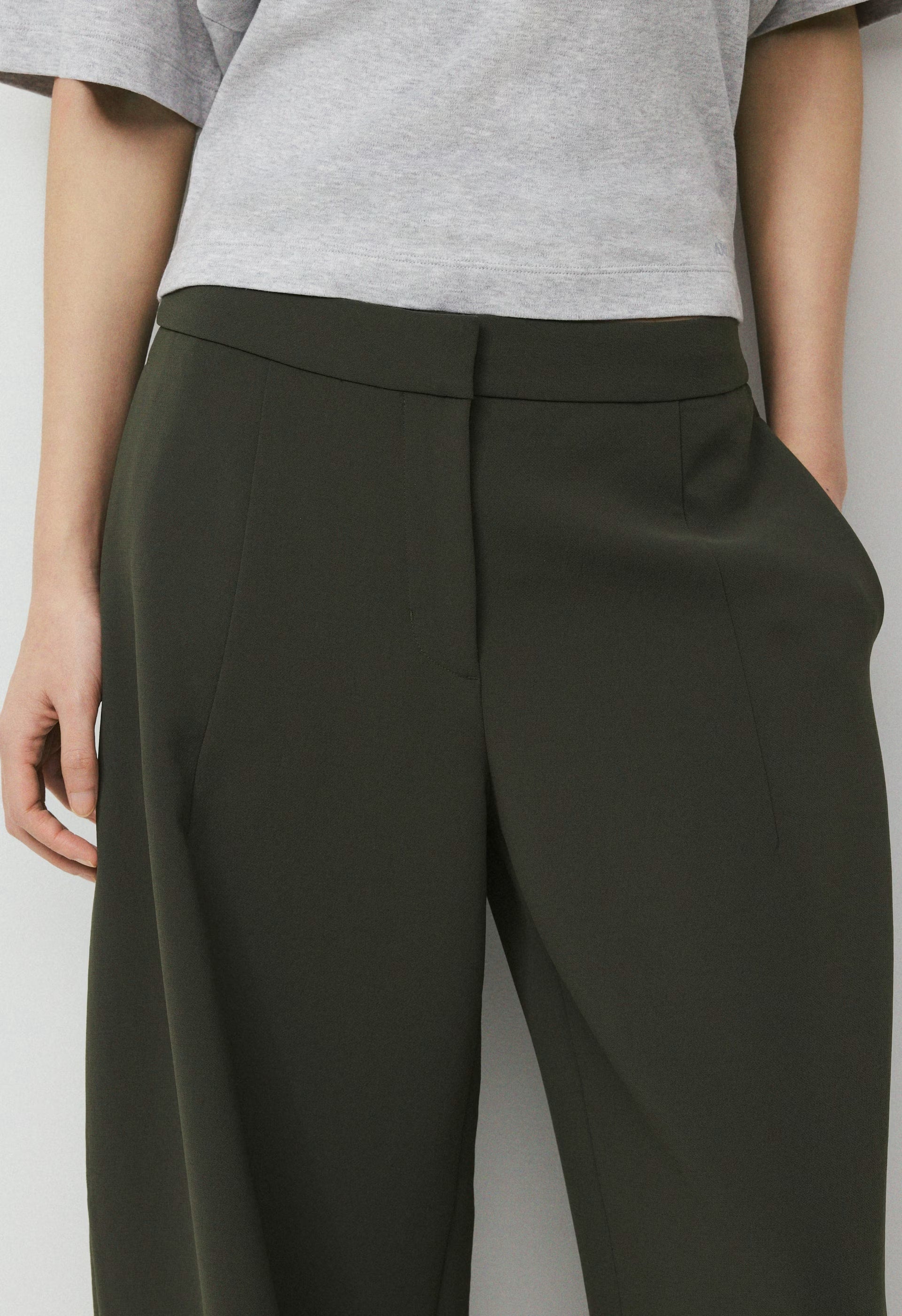 Helix Barrel Pant - Crepette™ - FLINT GREEN