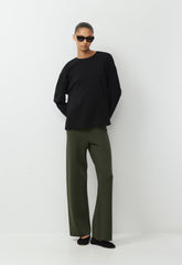 Souvenir Pant - Wonder Yarn - FLINT GREEN