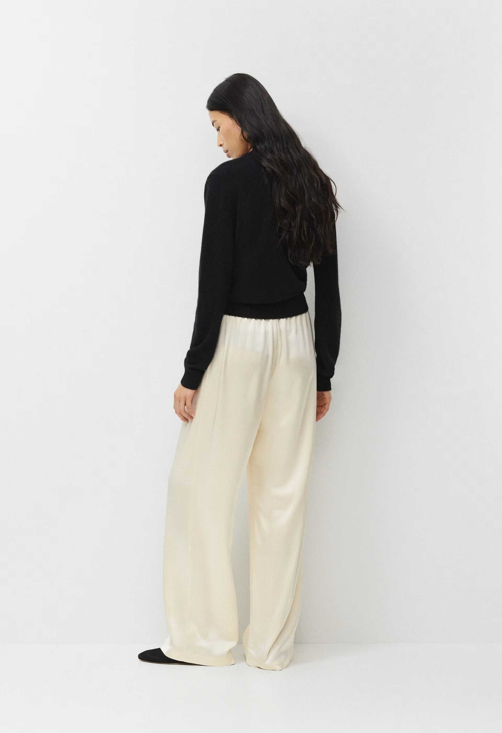 Archer Satin Pant - SEASIDE CREAM