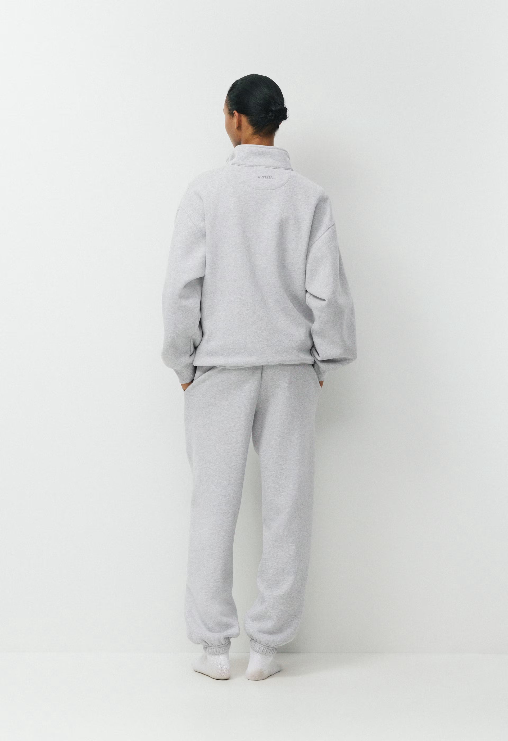 Cozy Sweatfleece Boyfriend Jogger - HEATHER CHROME