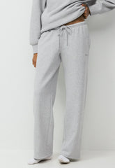 Cozy Sweatfleece Mega Flutter™ Straight Pant - HEATHER CHROME