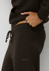 Terry Sweatfleece Perfect Banded Jogger - CACAO NIB BROWN