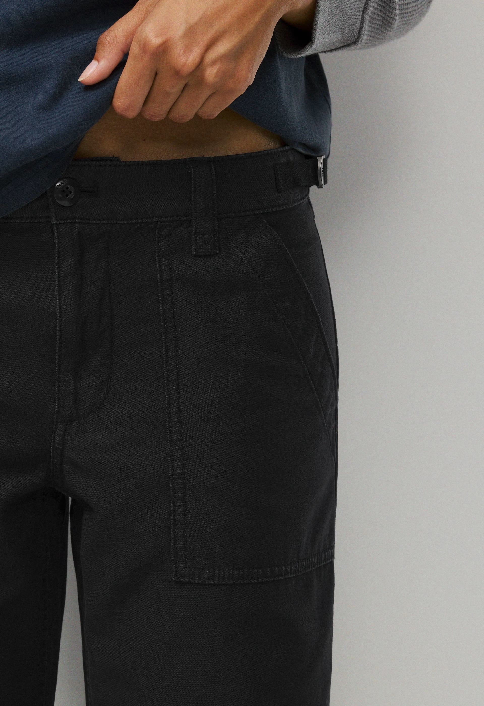 Saddle Pant - LIVED-IN BLACK
