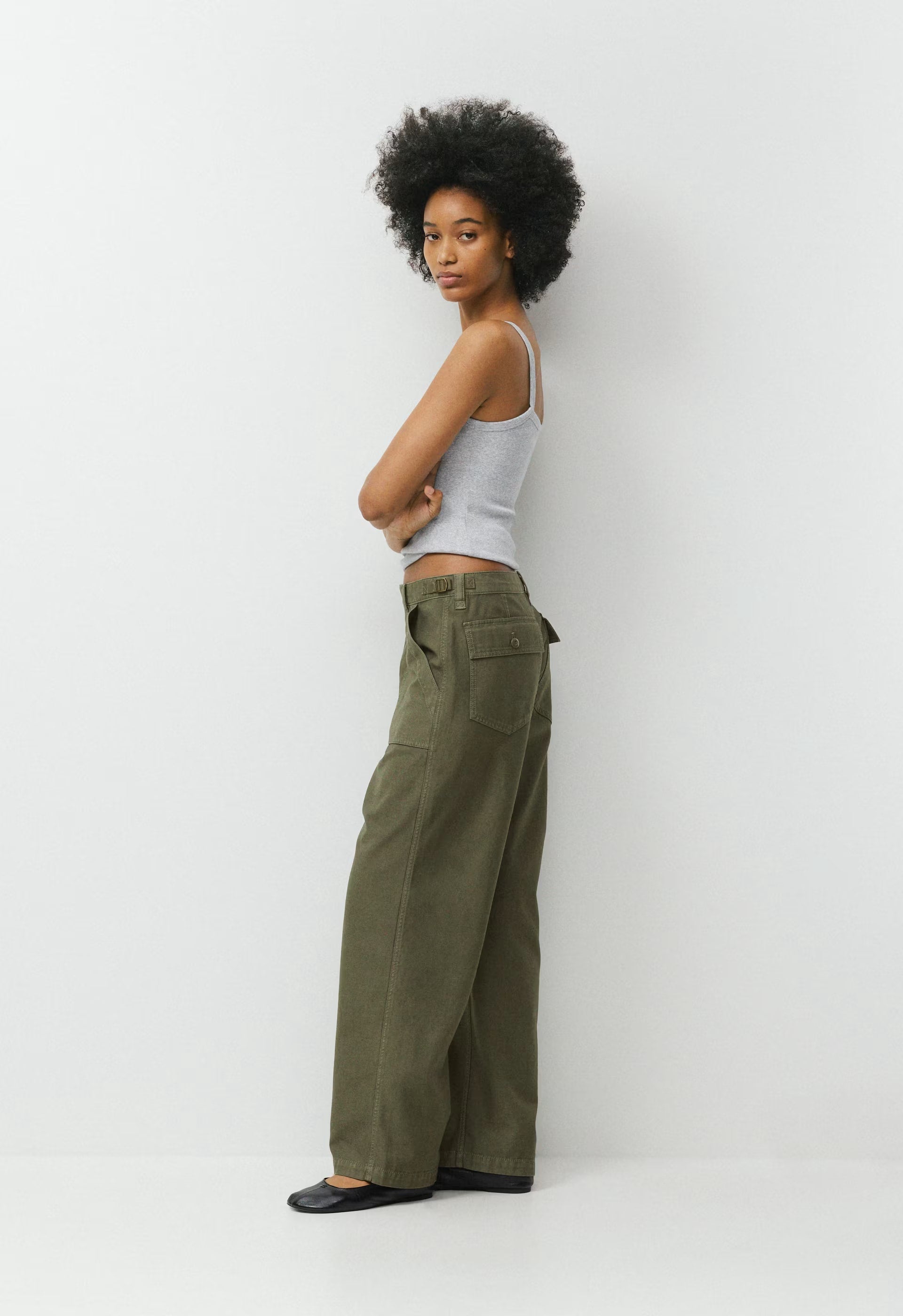 Saddle Pant - LIVED-IN DARK OLIVE