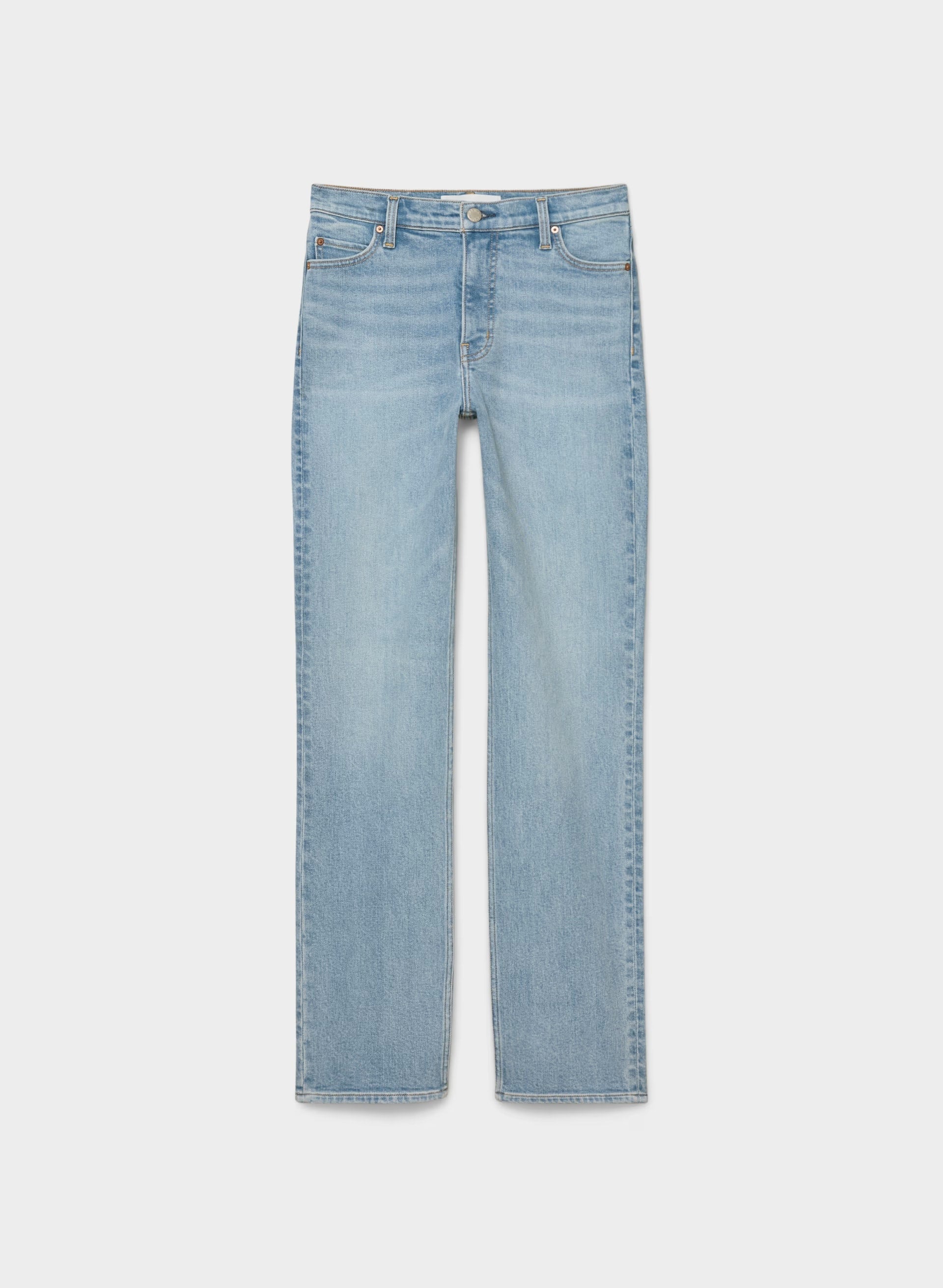 Denim Forum The ‘90s Snatched Hi-Rise Straight Jean - 7 YRS BLEU TABOO