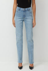Denim Forum The ‘90s Snatched Hi-Rise Straight Jean - 7 YRS BLEU TABOO