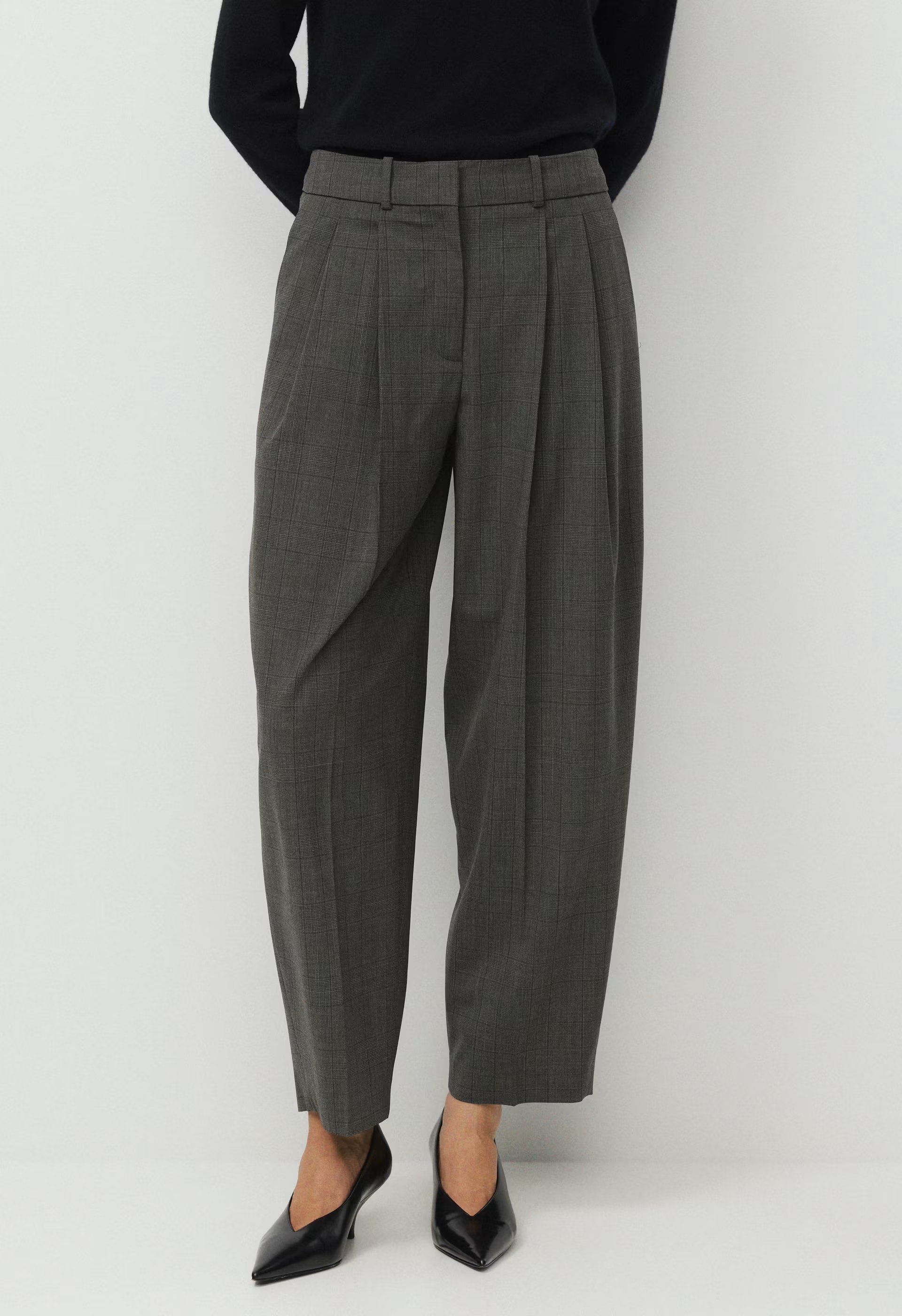Milieu Wool Pant - HTR CHARCOAL/ HTR BLK