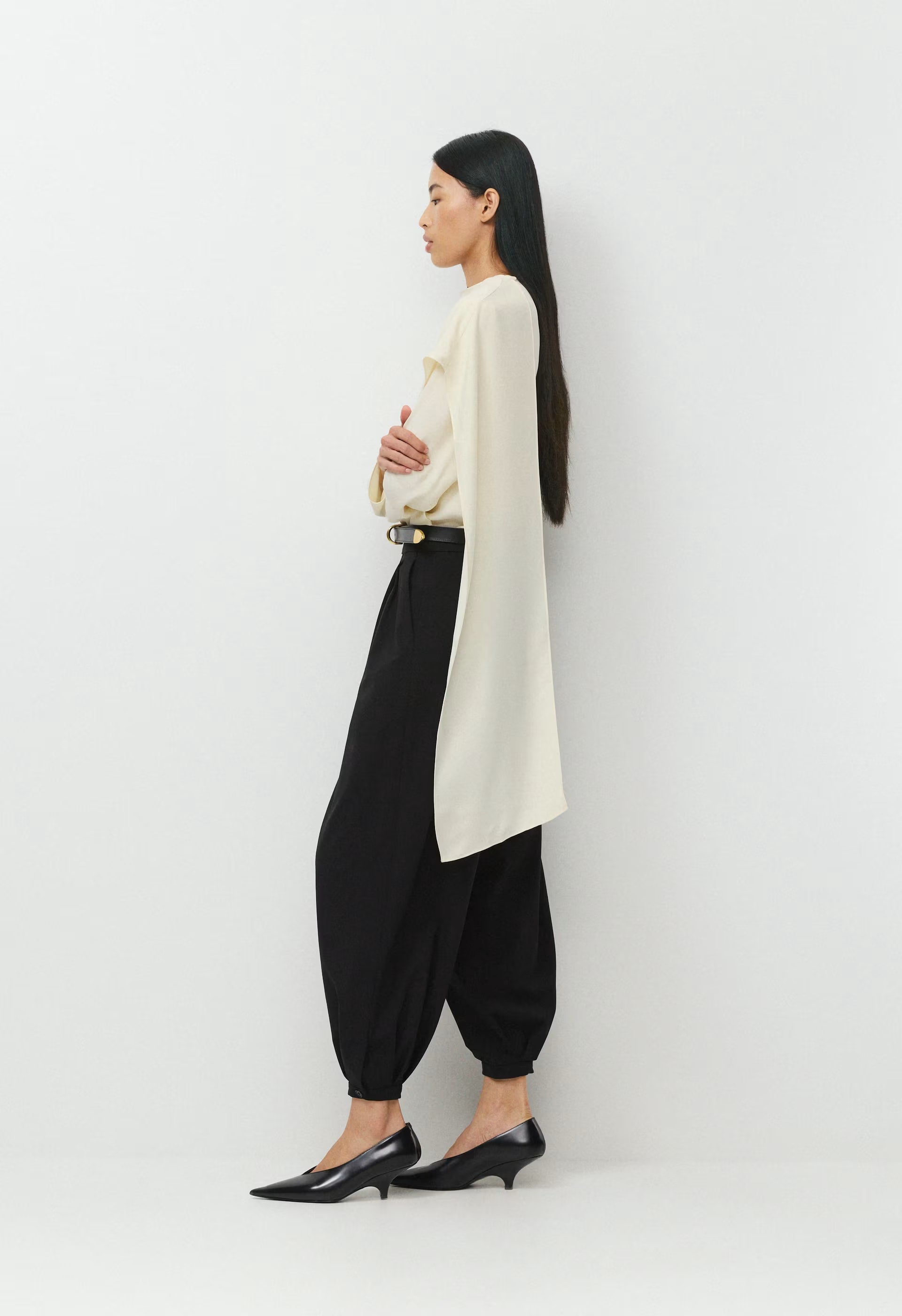 Objective Wool Pant - BLACK