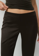 Applause Satin Pant - CACAO NIB BROWN