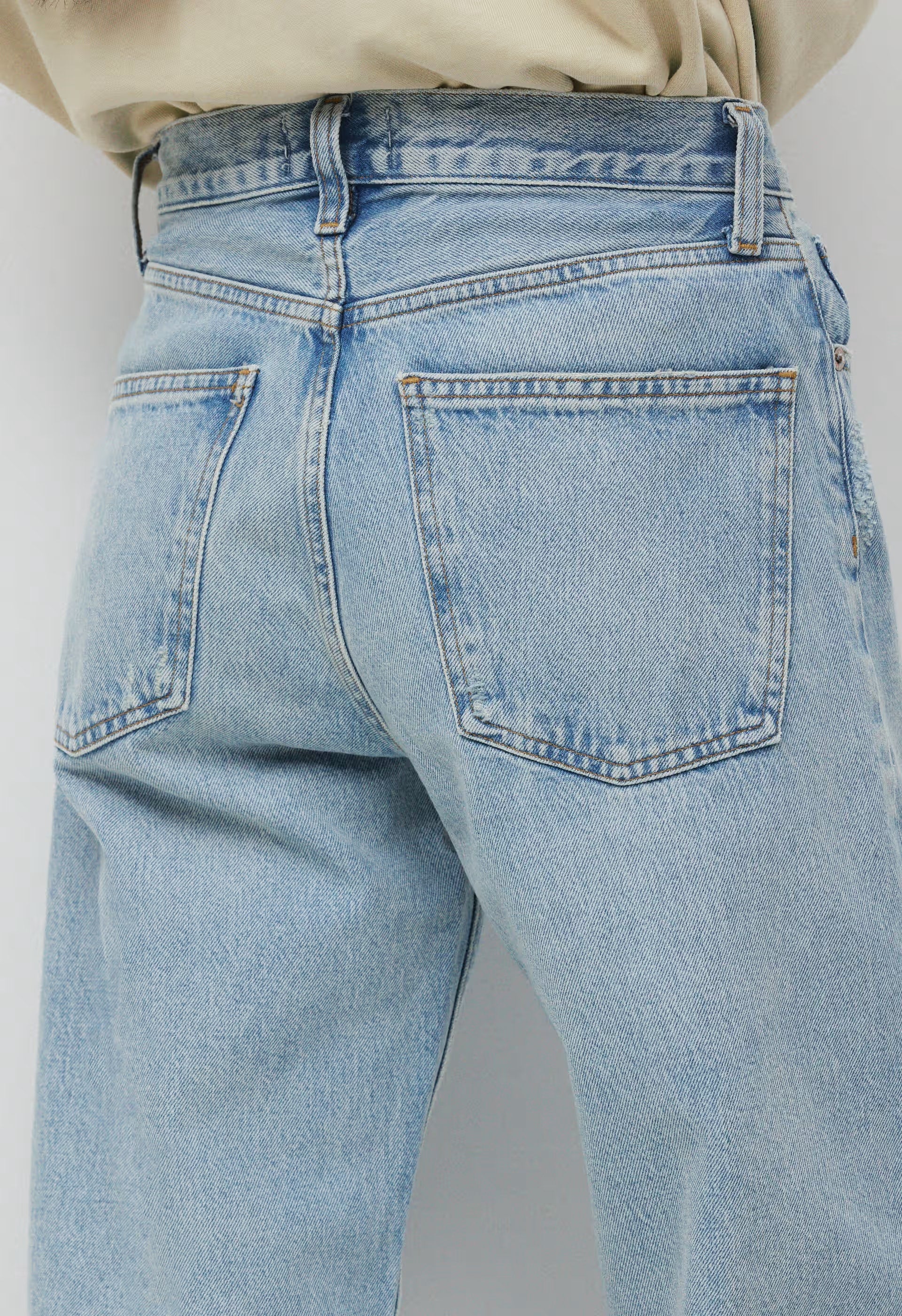 AGOLDE Arc Jean - CHALK WHITE