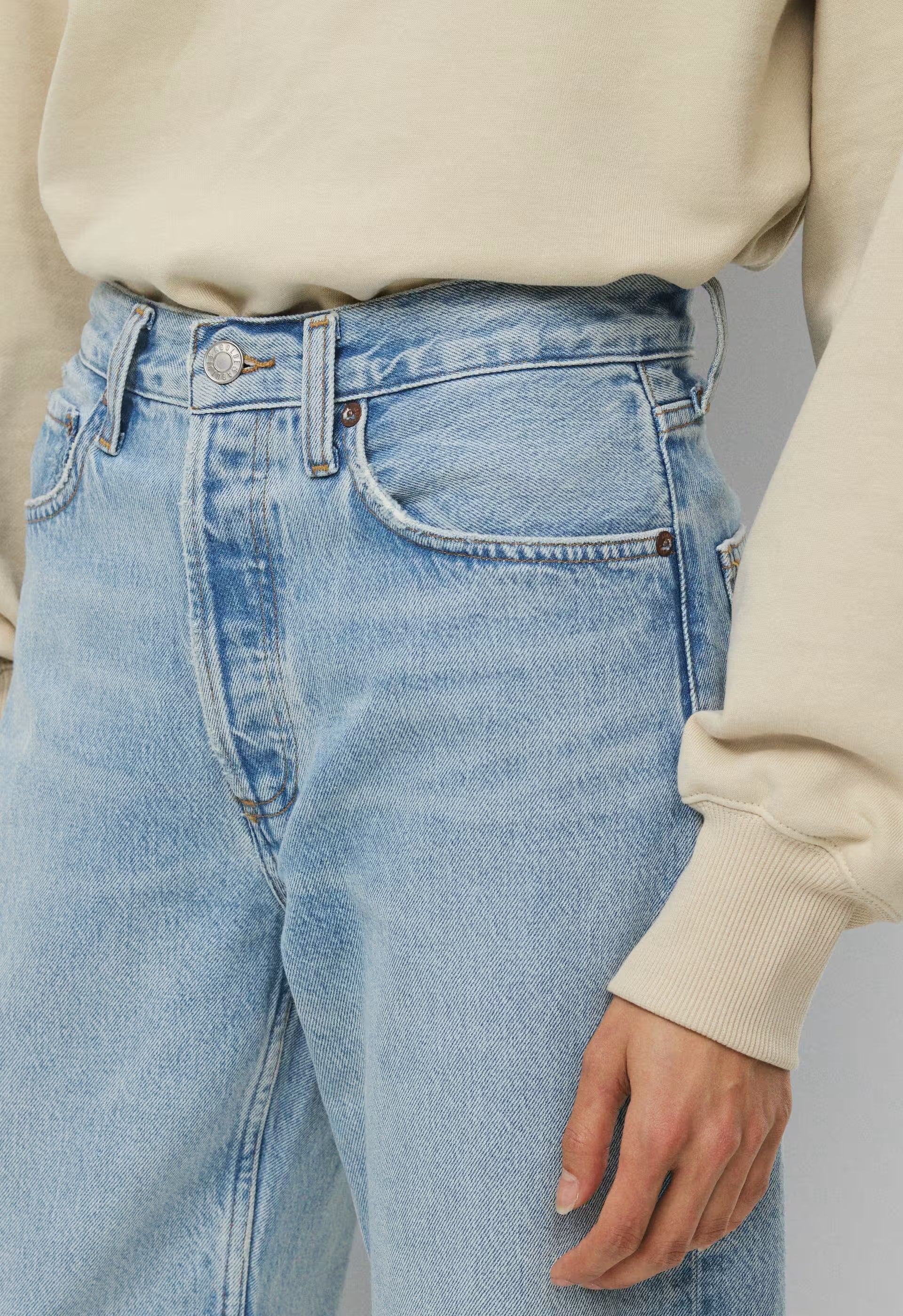 AGOLDE Arc Jean - CHALK WHITE