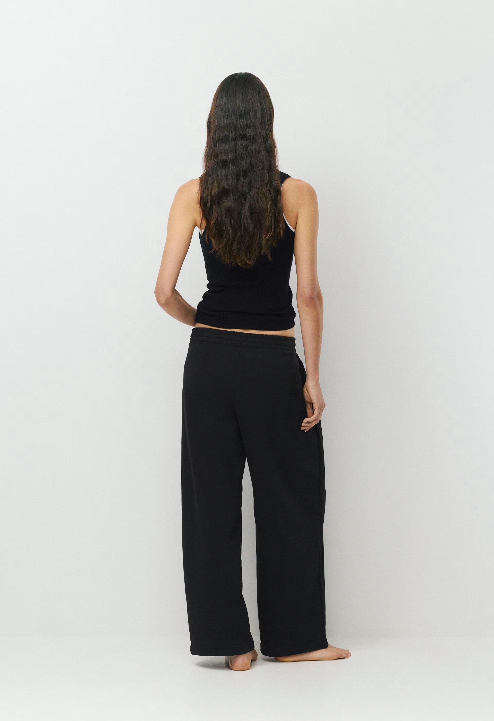 Terry Sweatfleece Mega Pleated Sweatpant - BLACK