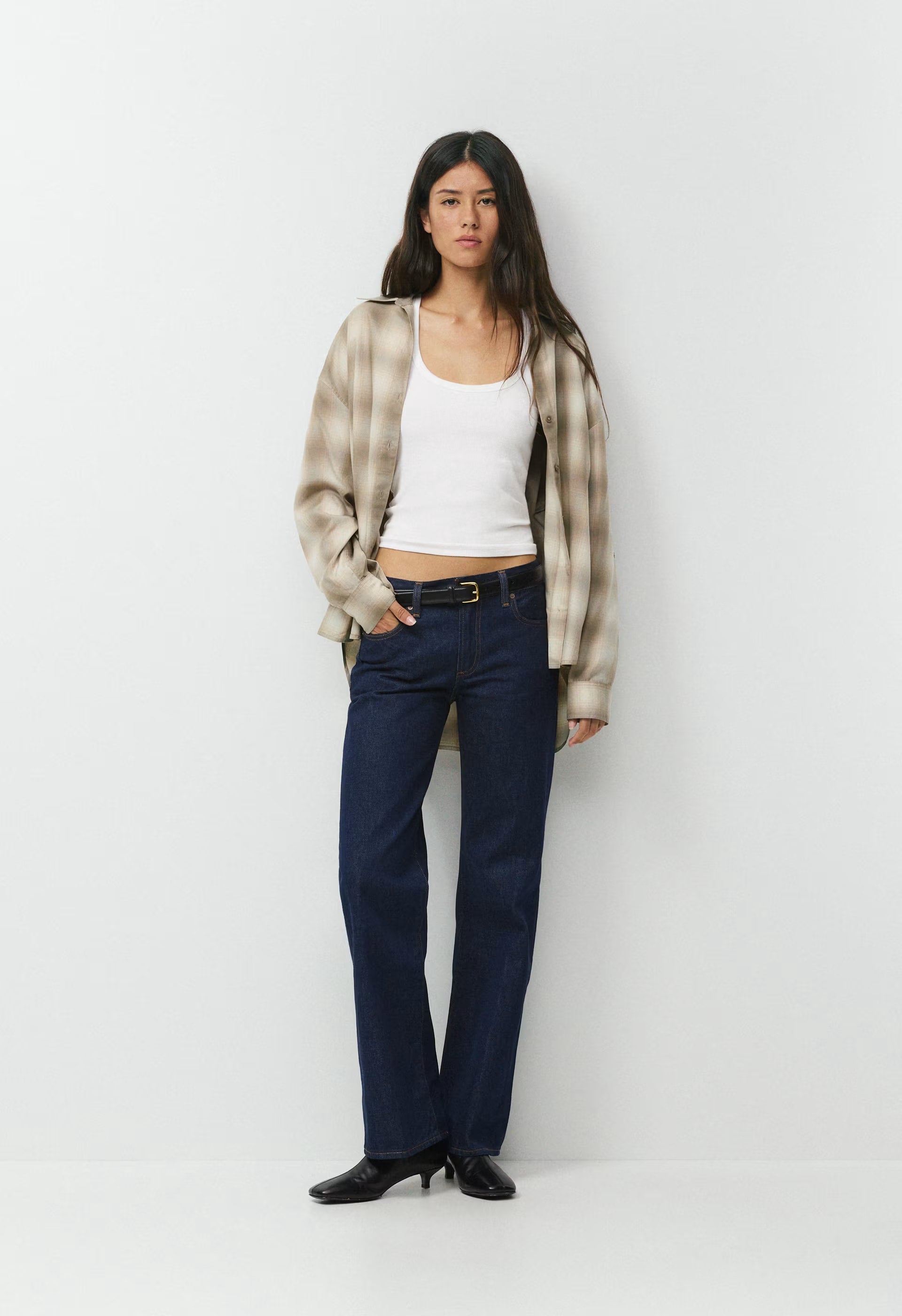 Denim Forum The Farrah Lo-Rise Wide Jean - 5 YRS KISS N TELL BLEU
