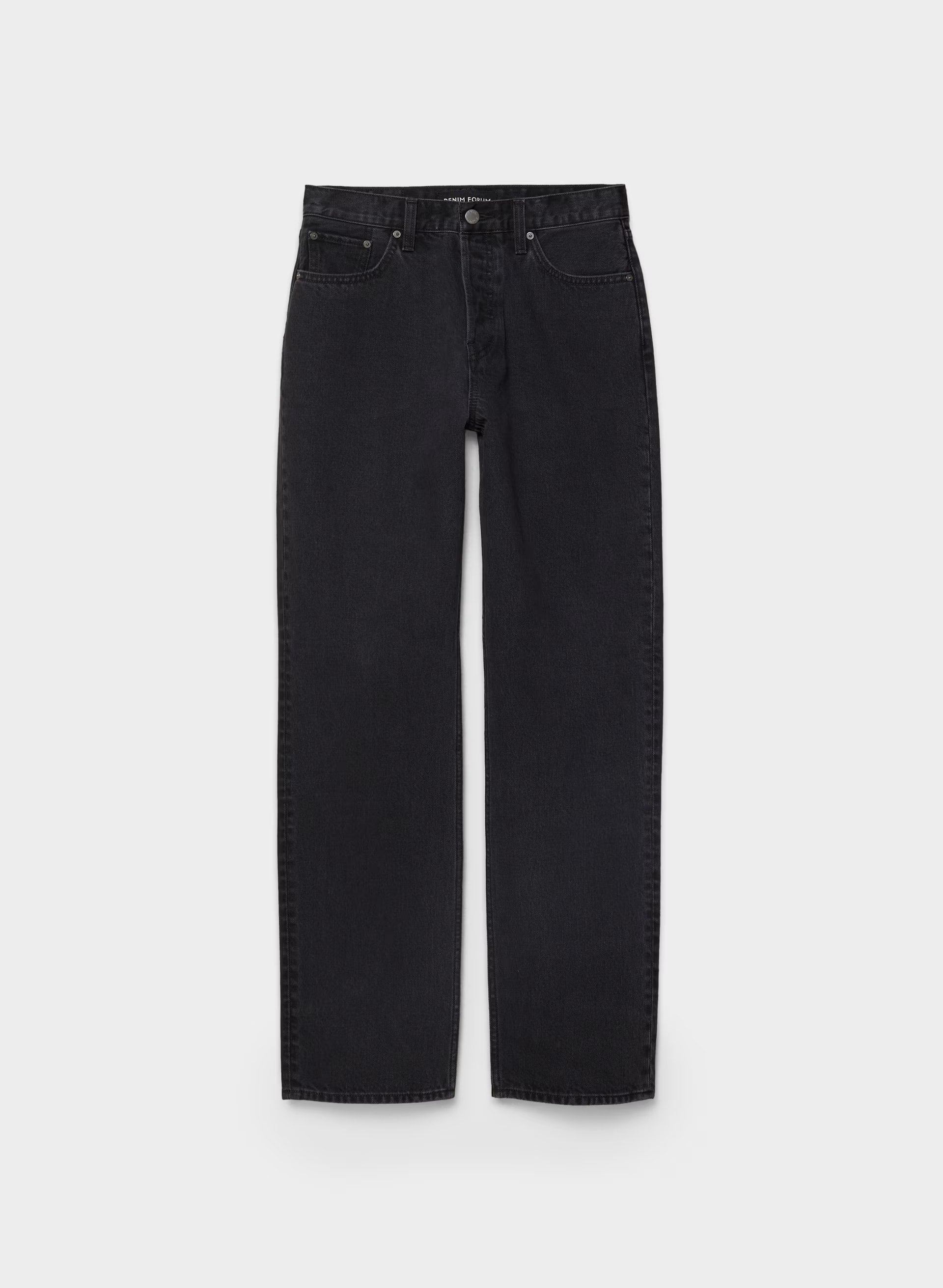 Denim Forum 004 Hi-Rise Straight Jean - BLACK EYELINER