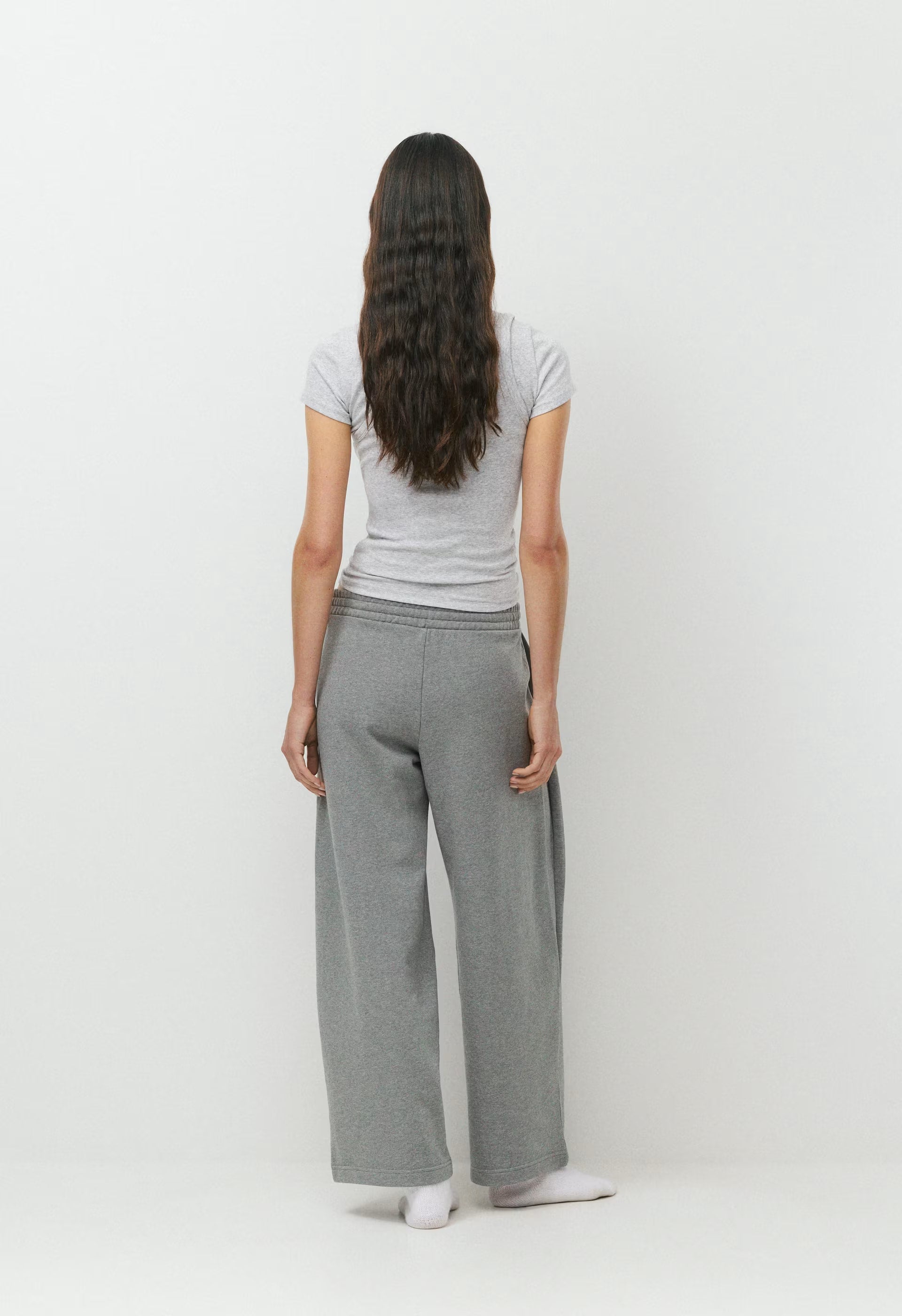Terry Sweatfleece Mega Pleated Sweatpant - HEATHER DARK GREY
