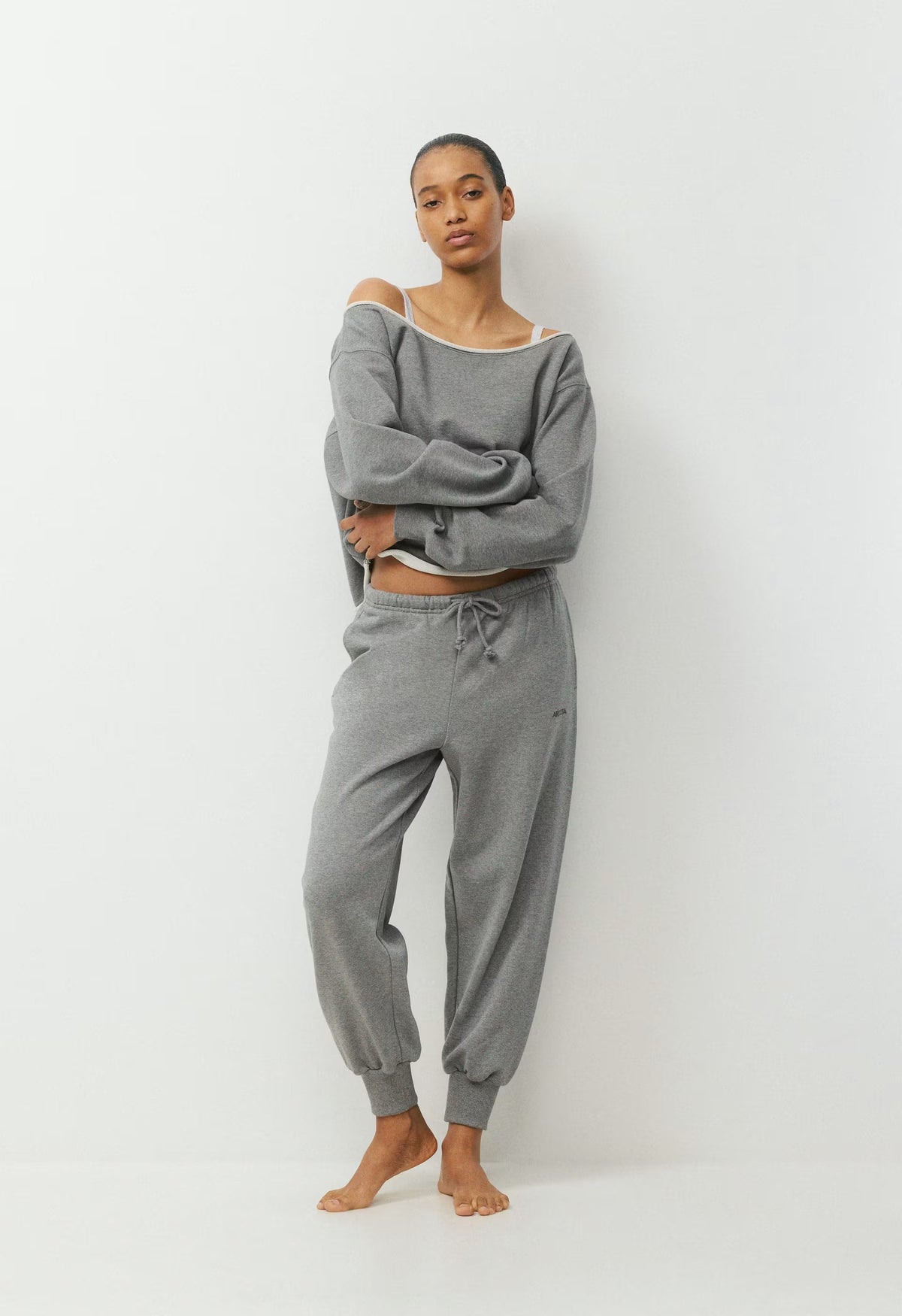 Terry Sweatfleece Mega Flutter™ Cuff Jogger - HEATHER DARK GREY