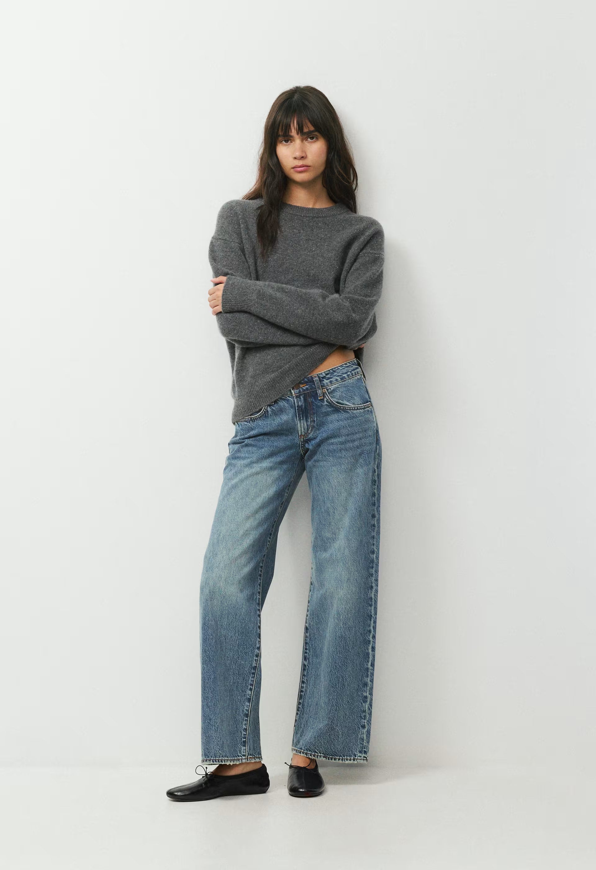 Denim Forum The ‘90s Relaxed Ultra Lo-Rise Wide Jean - VINTAGE MEDIUM BLUE