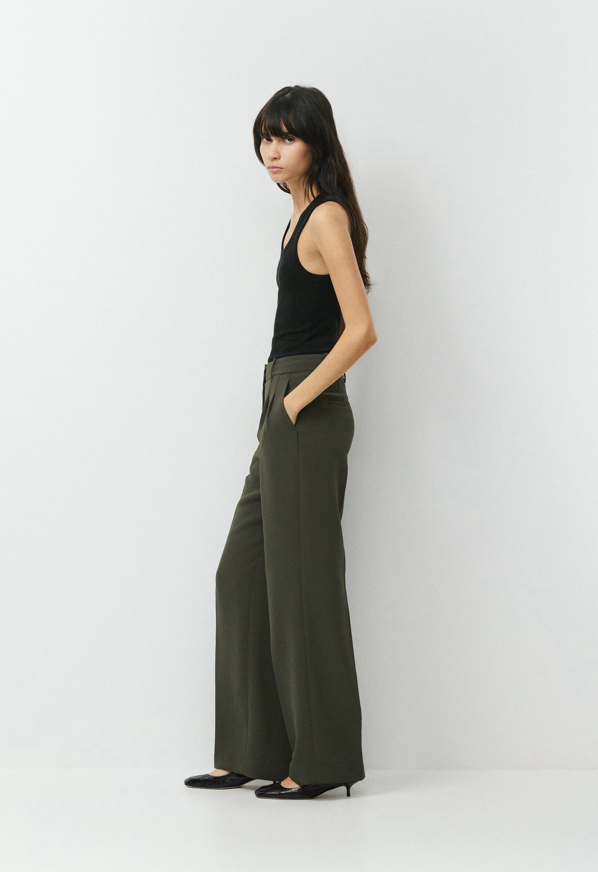 The Effortless Pant™ - Crepette™ - FLINT GREEN