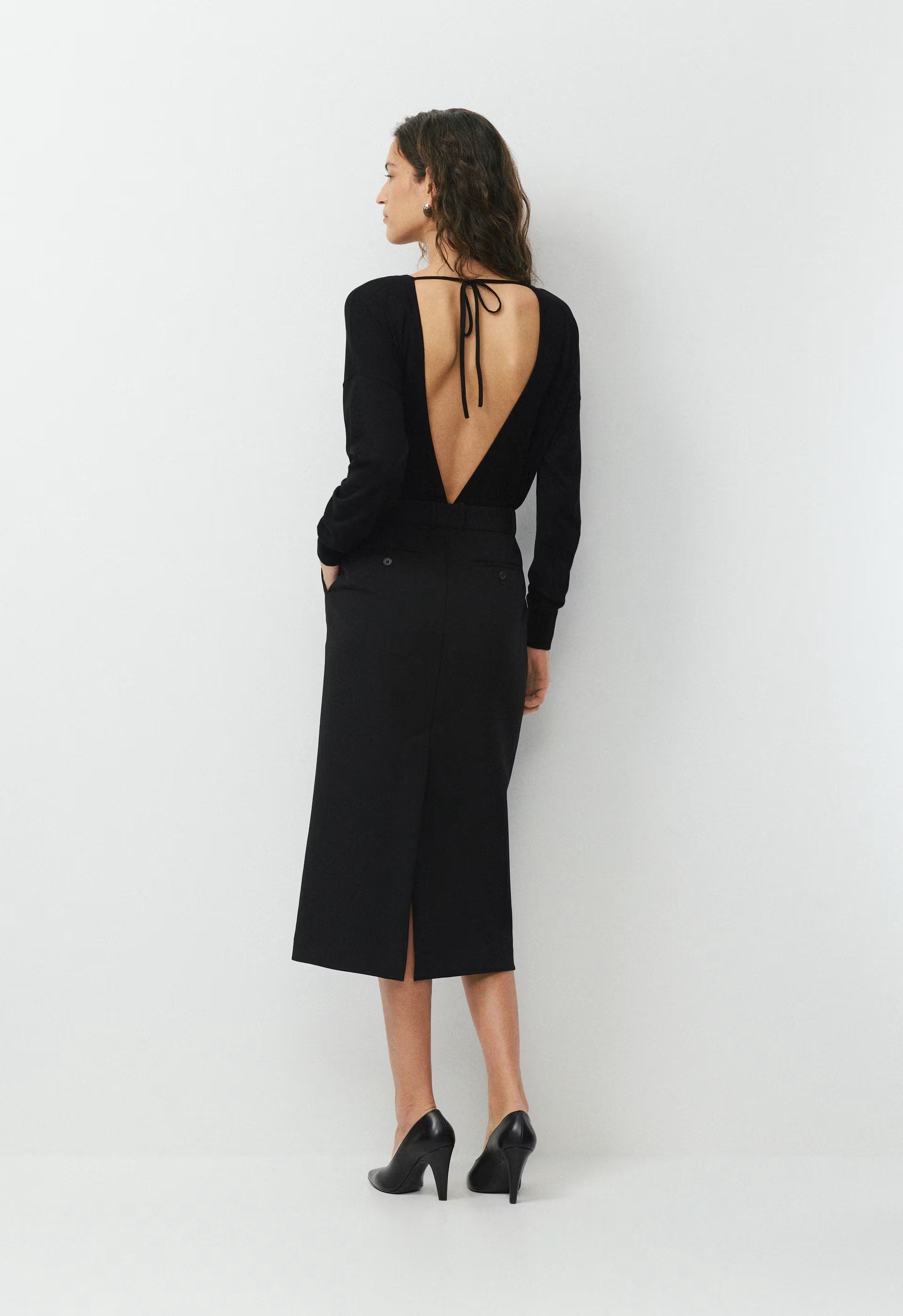 Chisel Maxi Skirt - Eversential™ - BLACK