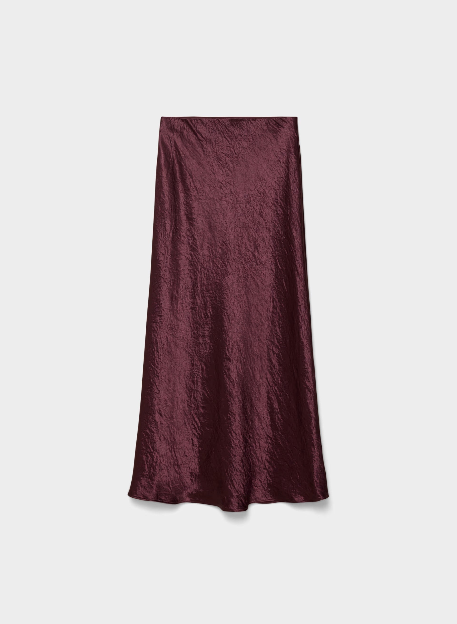 Slip Satin Maxi Skirt - GALA PLUM