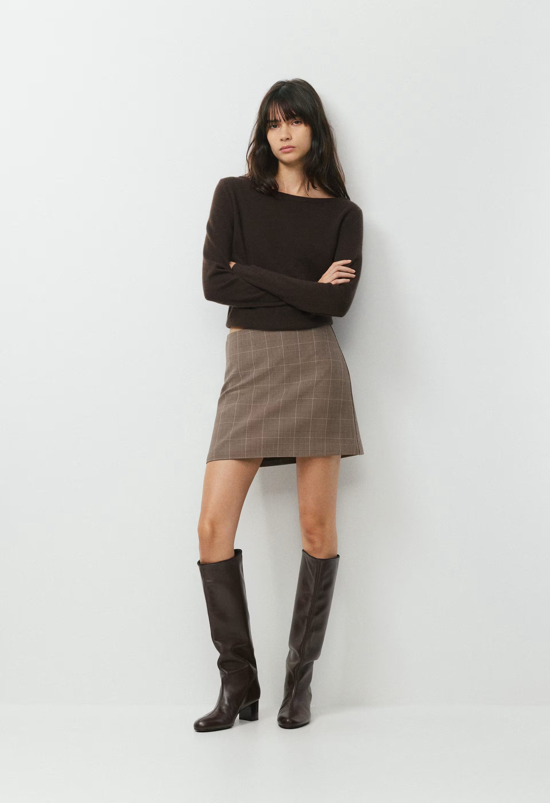 Classic Mini Skirt - ND TUP/RCH MCH BRWN