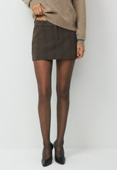 Chisel Micro Skort - Eversential™ - CACAO NIB BRWN/GREY