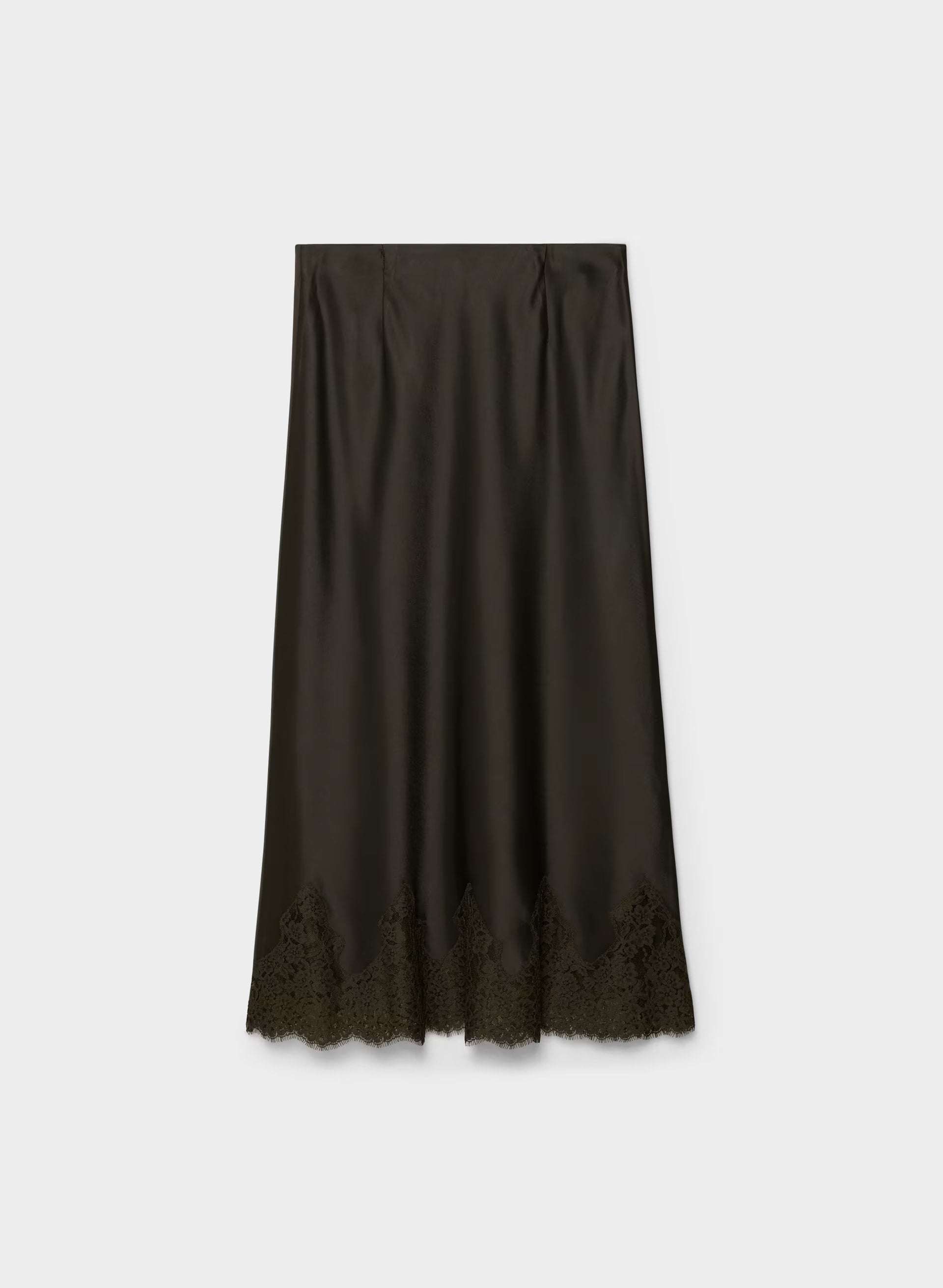 Henrietta Satin Skirt - CC N BROWN/CC NB BROWN
