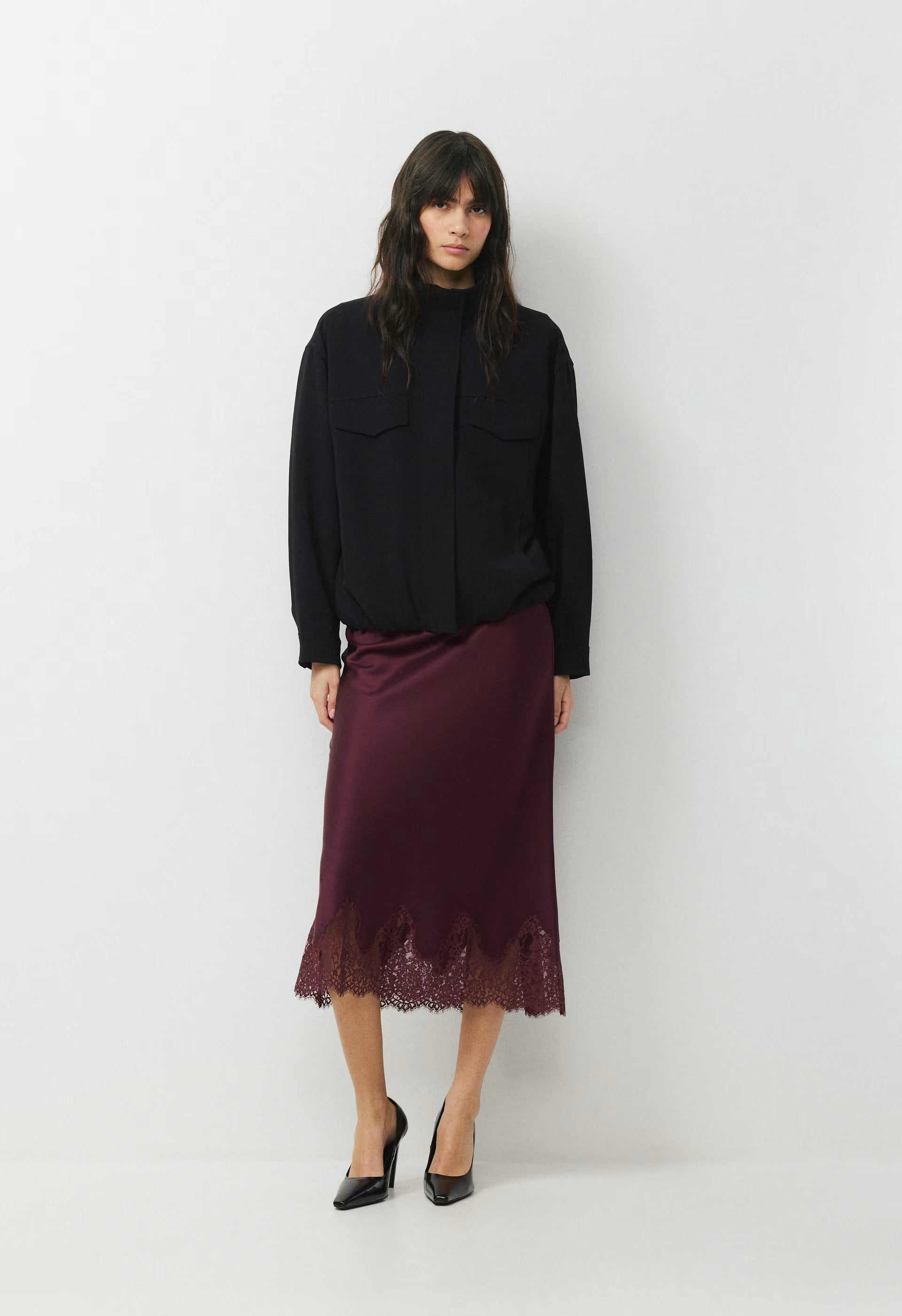 Henrietta Satin Skirt - SPLM LLC/SPKLG CHMPGN