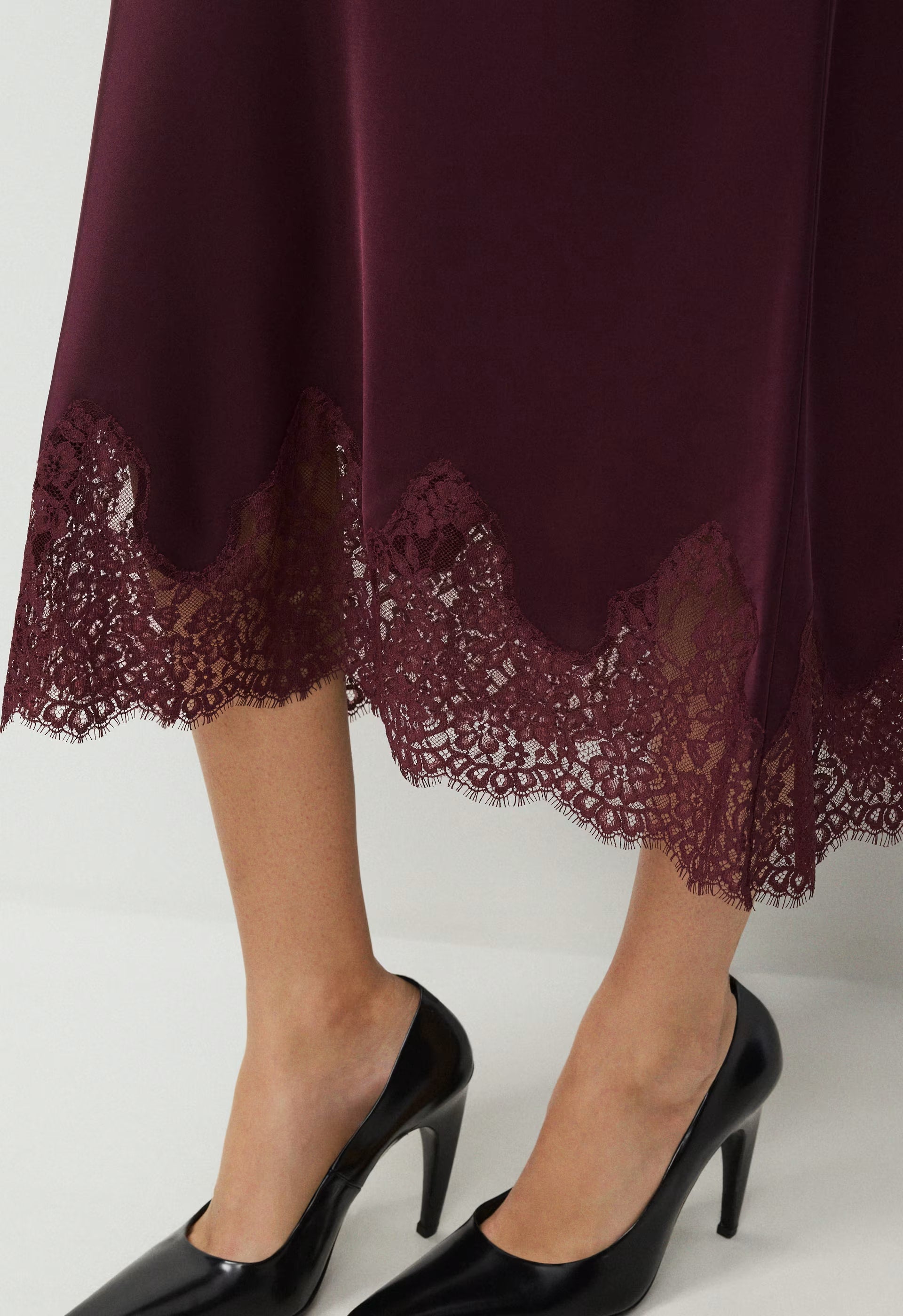 Henrietta Satin Skirt - GALA PLUM/GALA PLUM