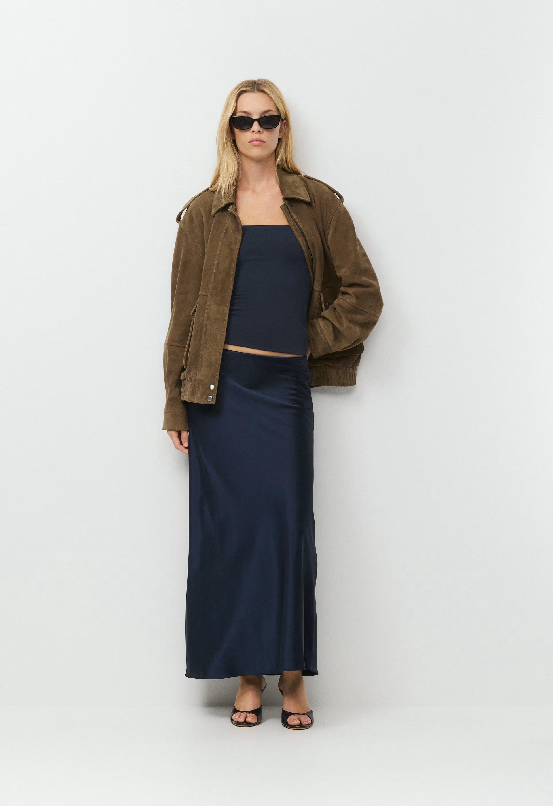 Capture Satin Skirt - ADMIRAL