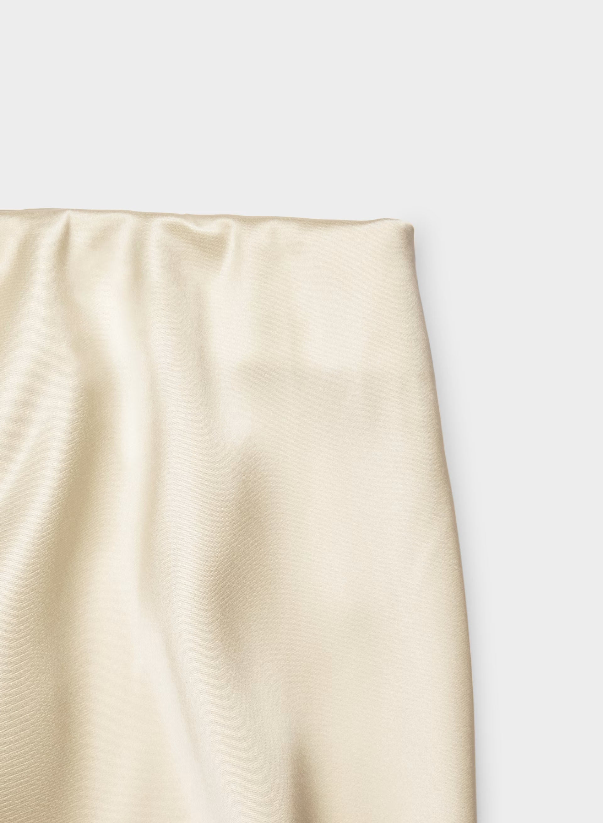 Capture Satin Skirt - SEASIDE CREAM