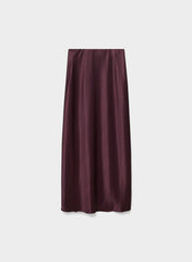 Capture Satin Skirt - GALA PLUM