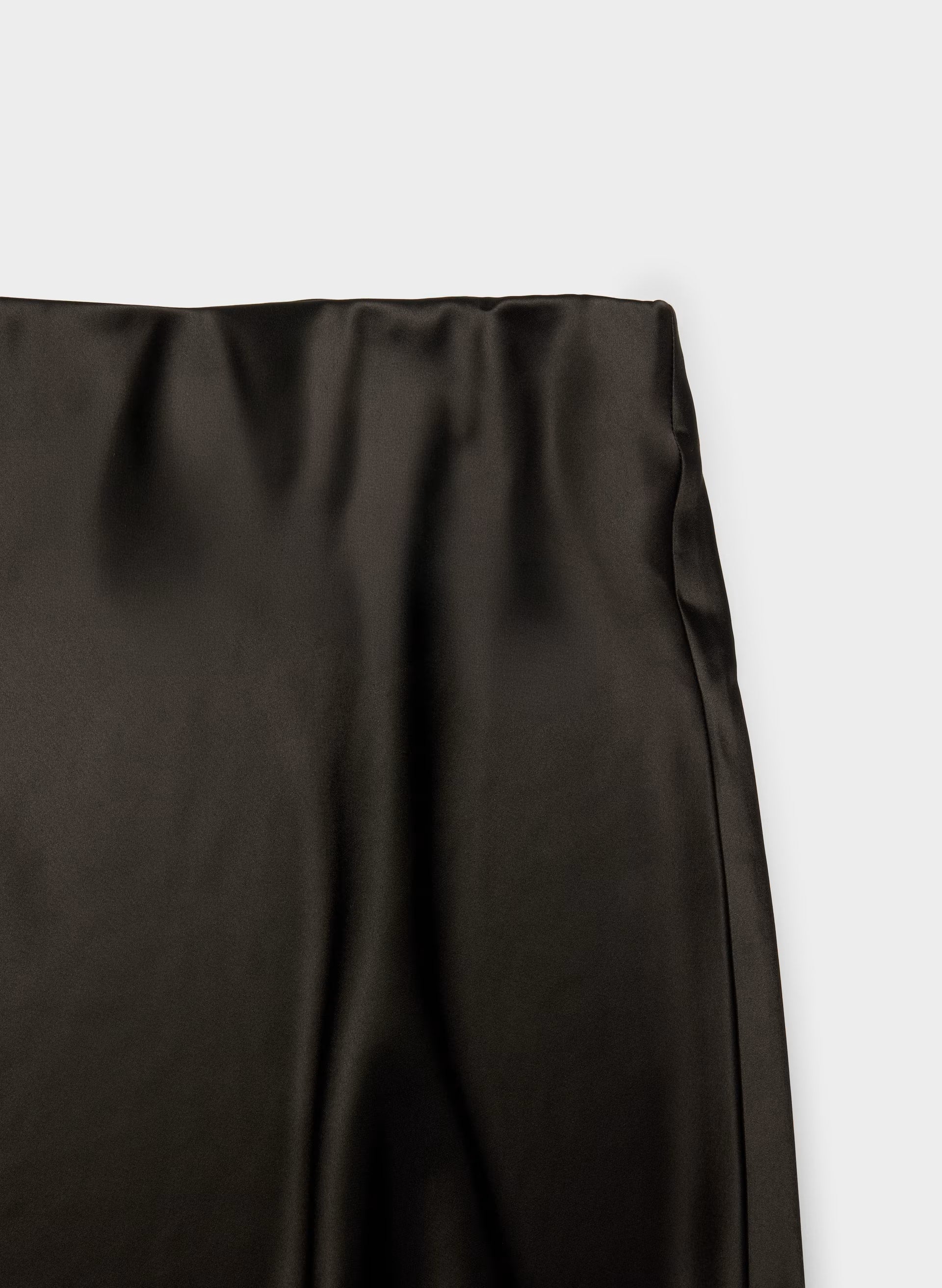 Capture Satin Skirt - CACAO NIB BROWN