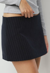 Jewel Skort - BLK STRP DK NT NVY/GRY