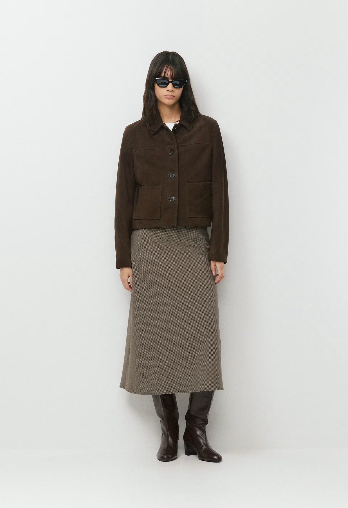 Devotion Skirt - NOMAD TAUPE / BLACK