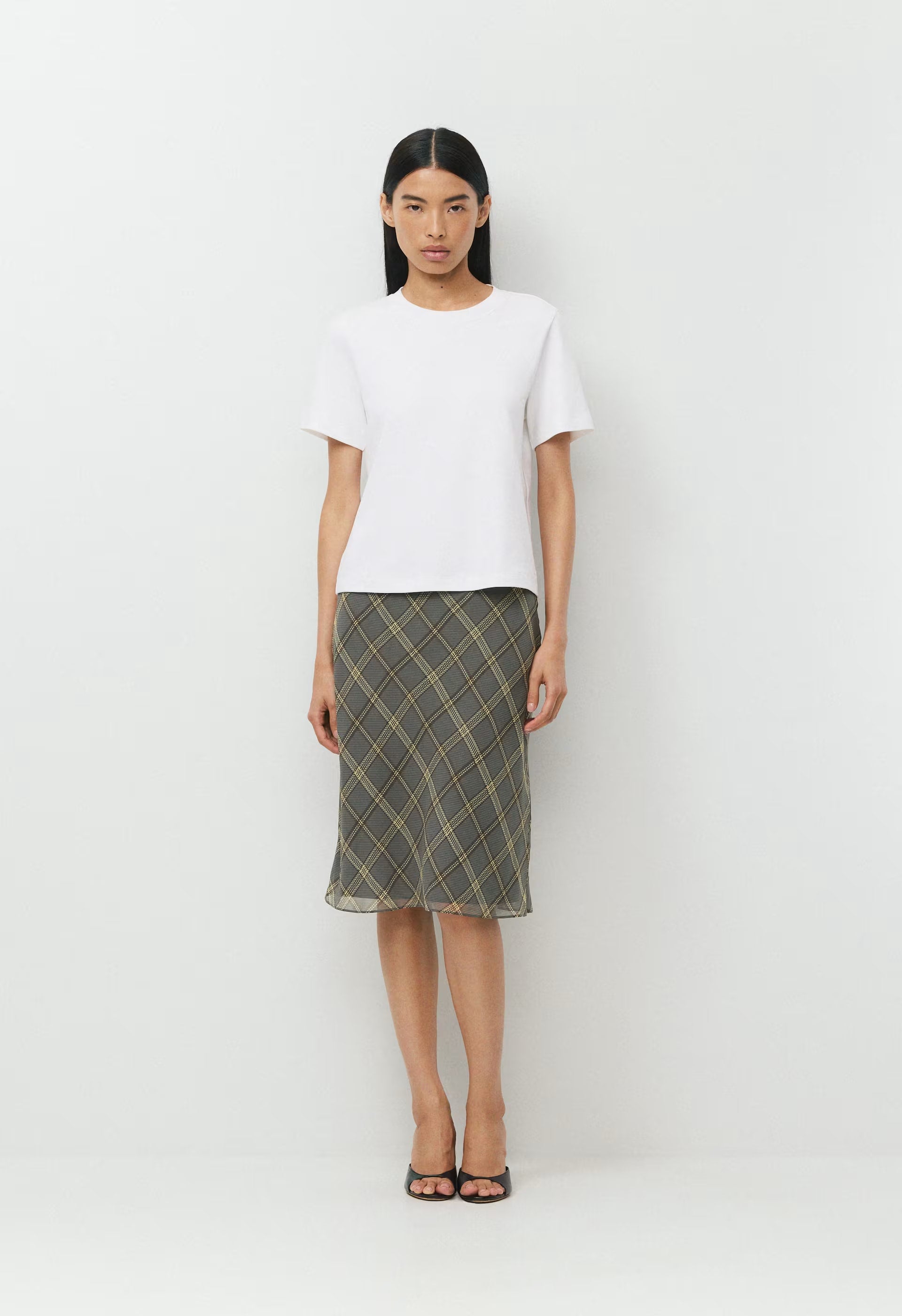 Apothecary Silk Skirt - DK GREY/ SSIDE CREAM