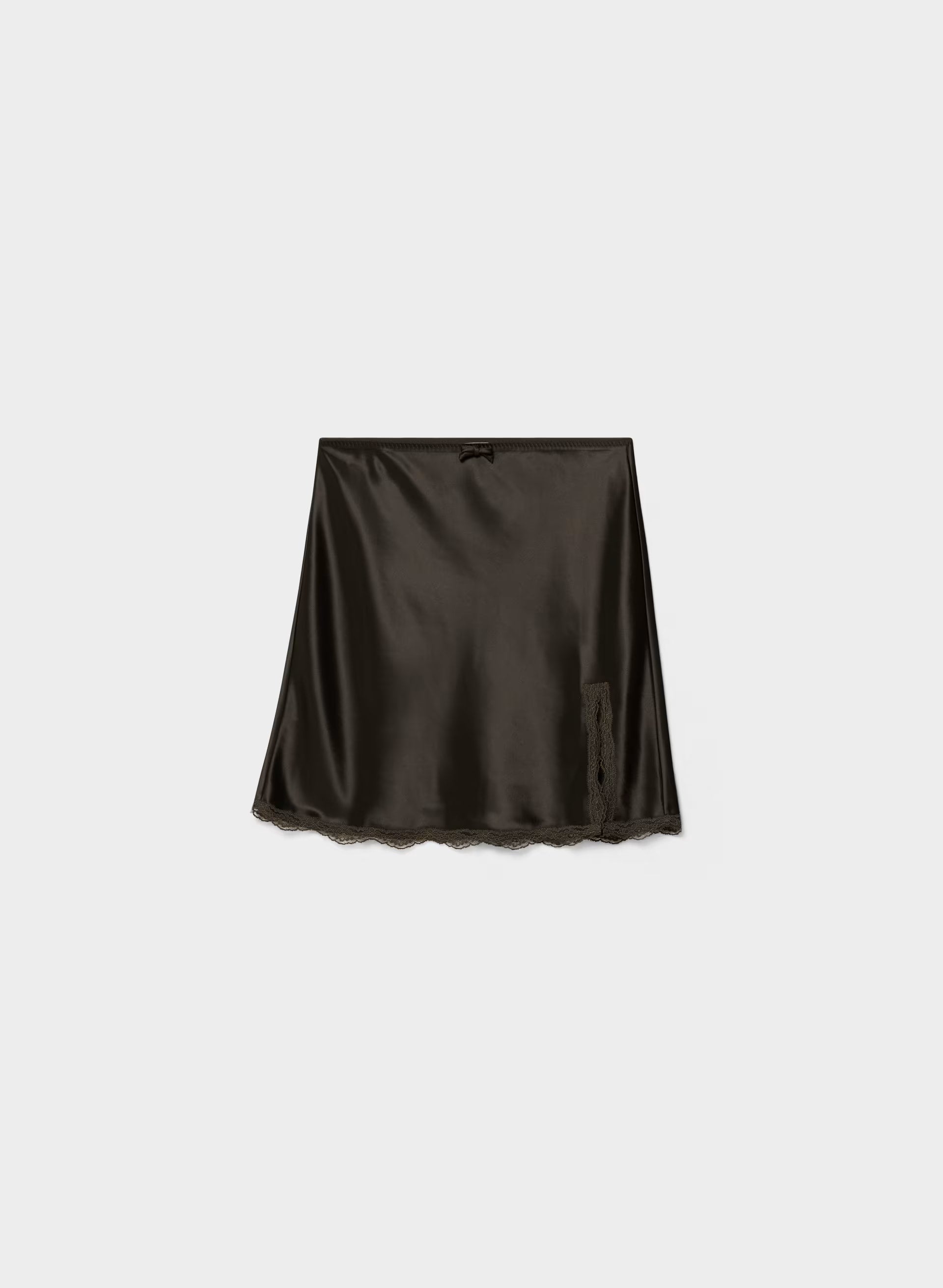 Felicity Satin Skirt - CACAO NIB BROWN