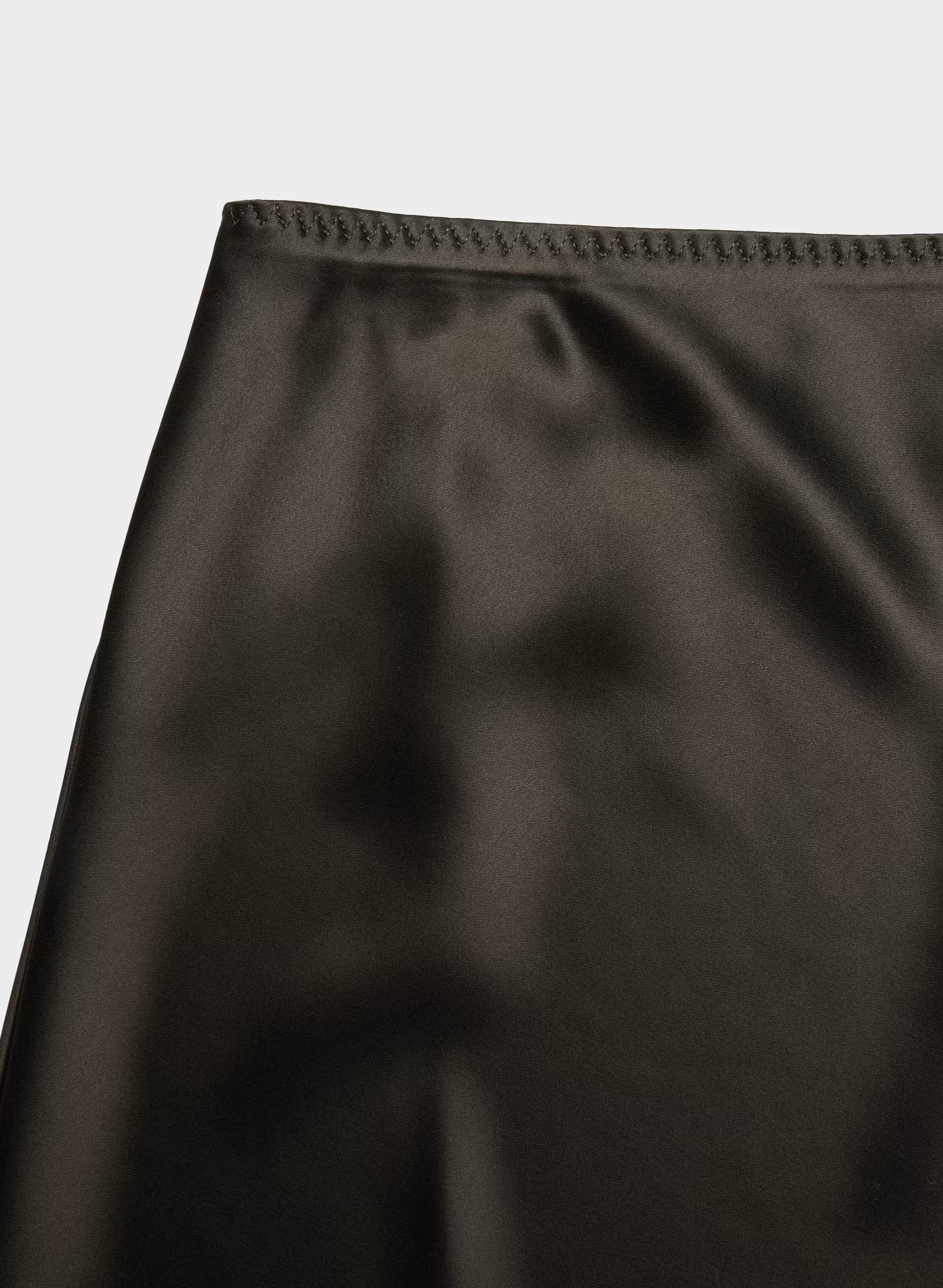 Felicity Satin Skirt - CACAO NIB BROWN