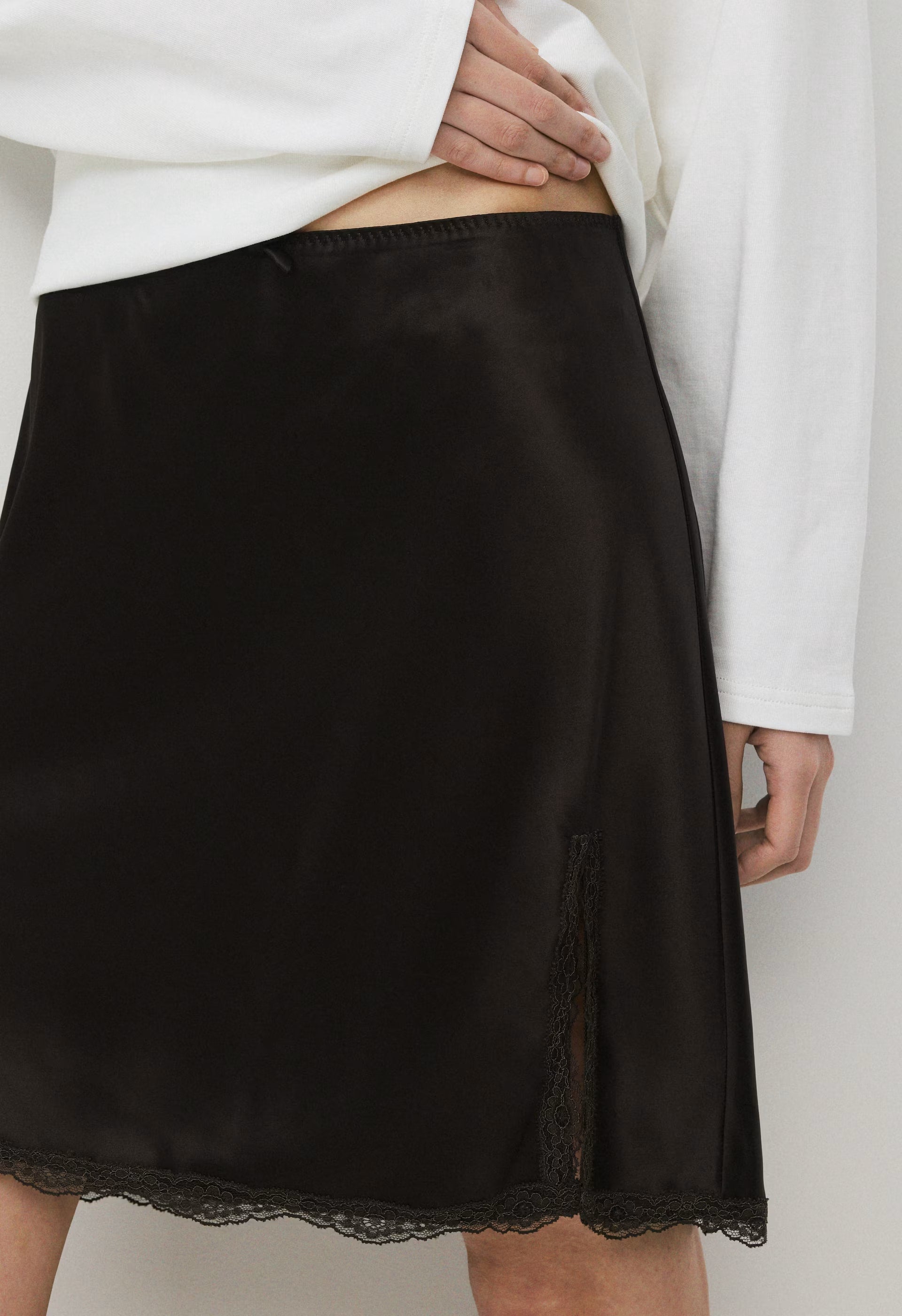Felicity Satin Skirt - CACAO NIB BROWN
