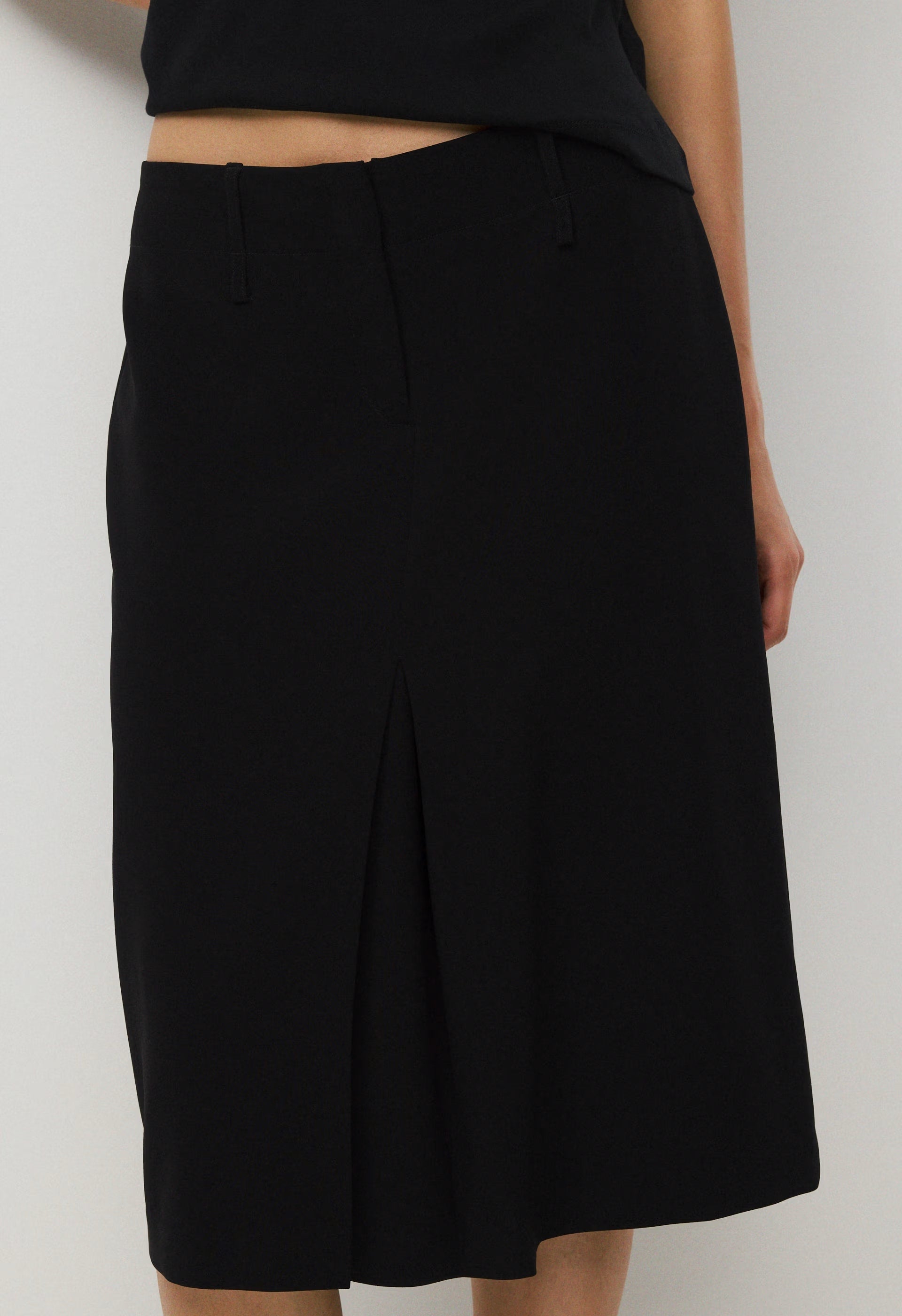 Optics Skirt - Sway Crepe - BLACK