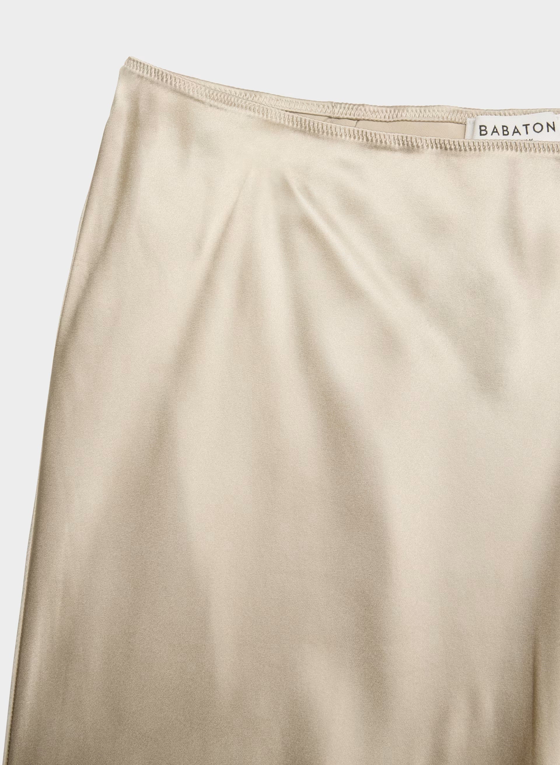 Confluence Silk Skirt - MARCONA BEIGE