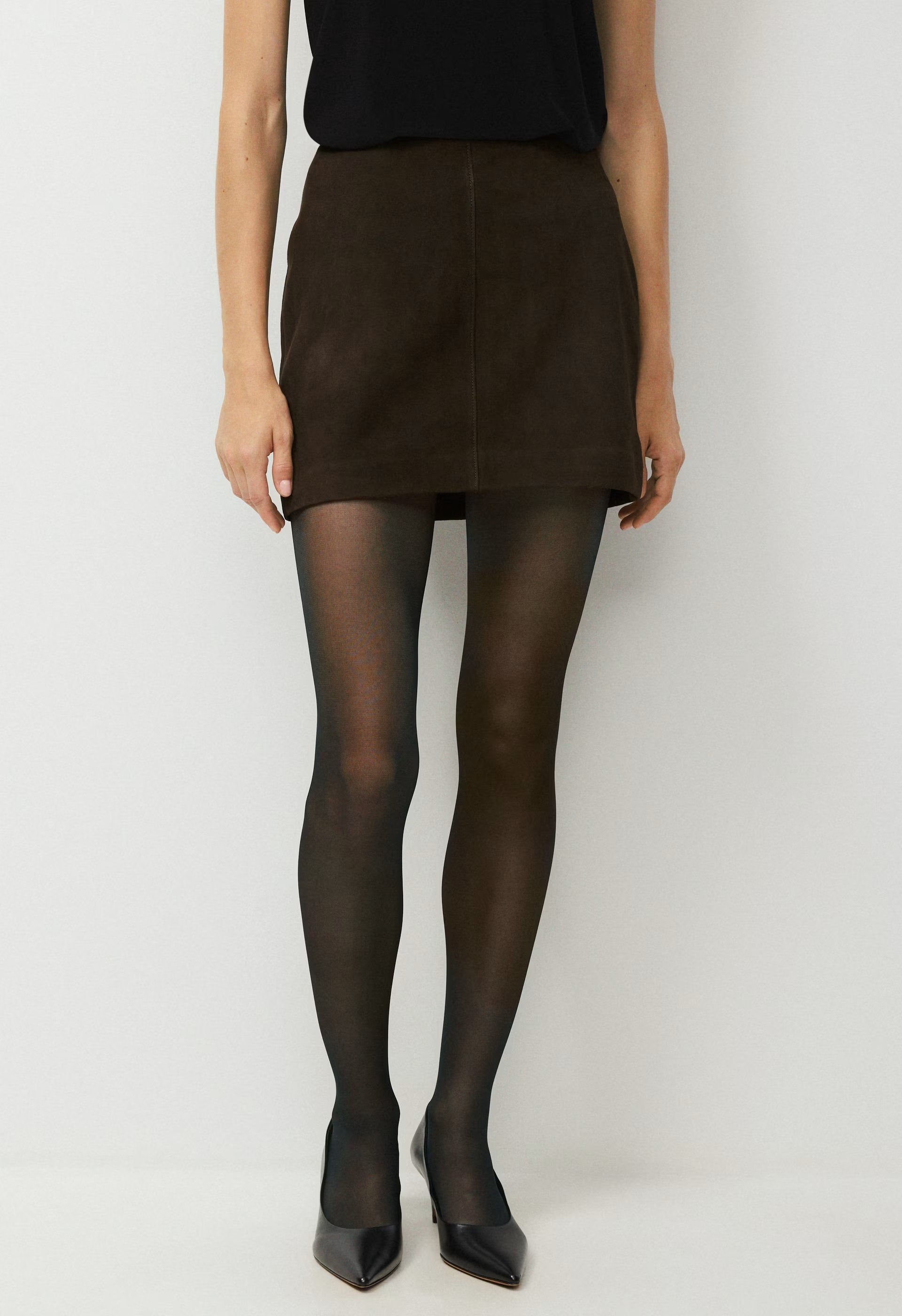 Petra Skirt - Suede - CACAO NIB BROWN
