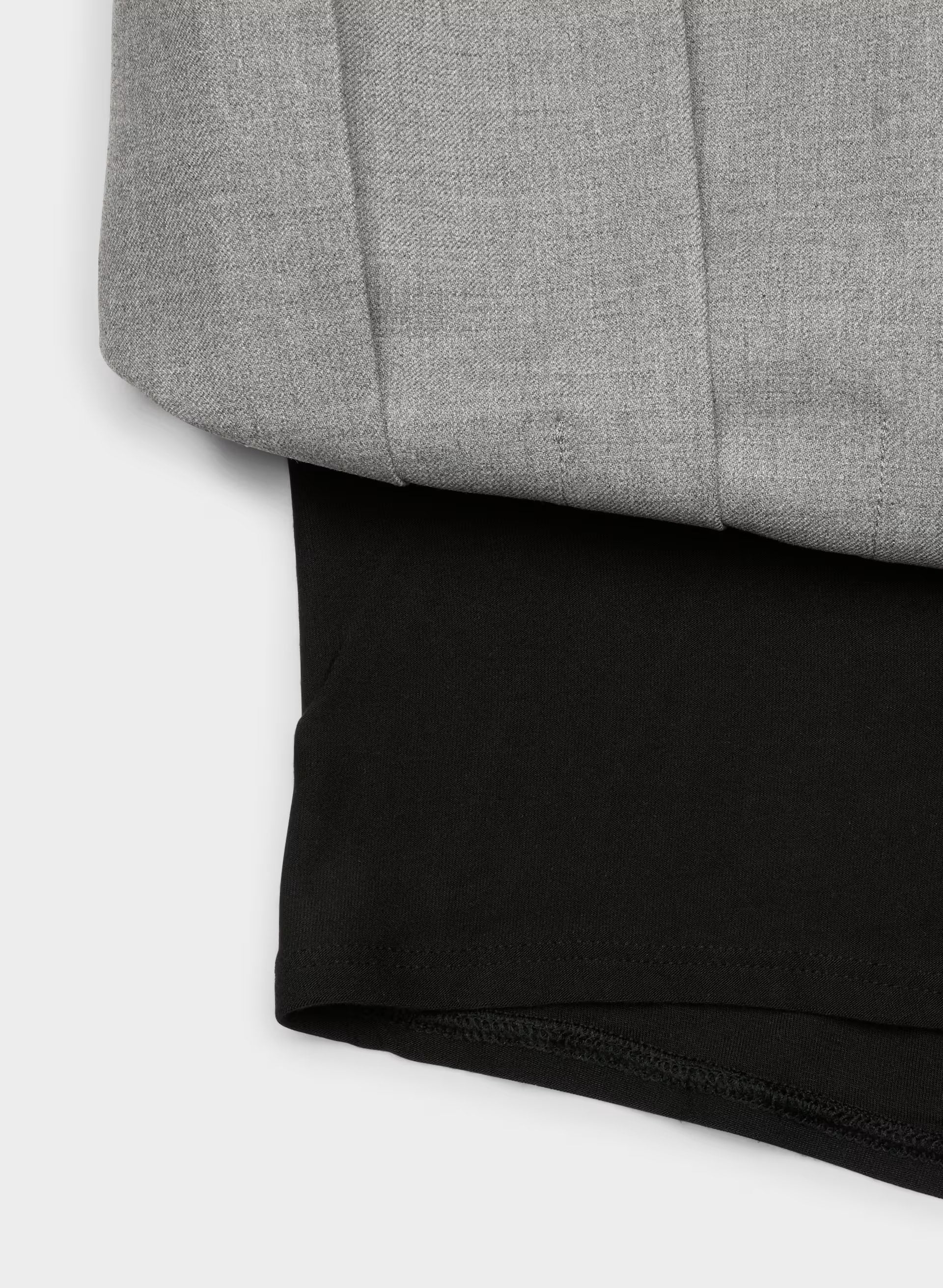 Olive Super Lo-Rise Micro Skort - HEATHER DARK GREY