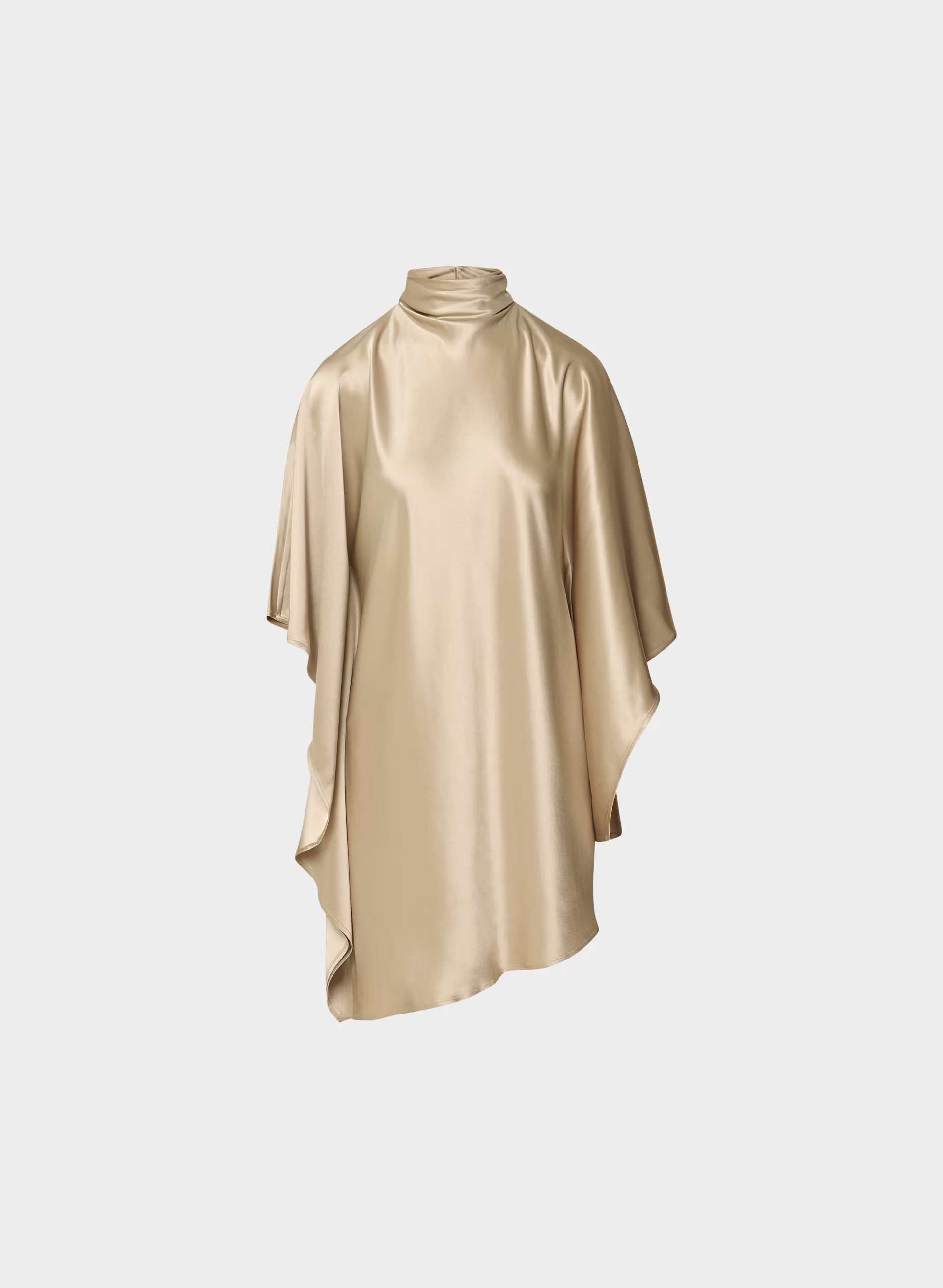 Fan Satin Dress - MARCONA BEIGE