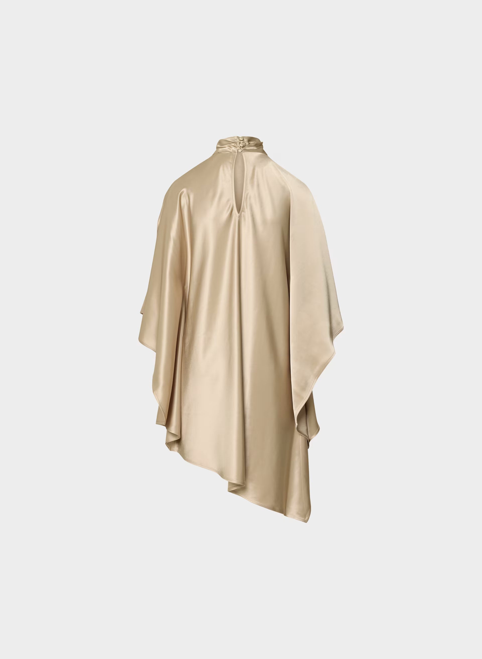 Fan Satin Dress - MARCONA BEIGE