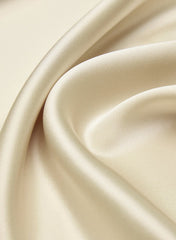 Fan Satin Dress - SEASIDE CREAM