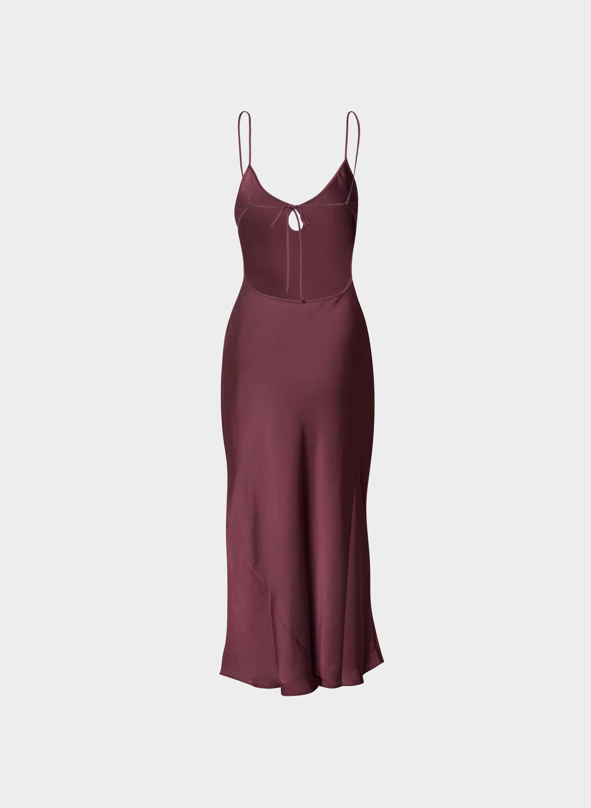 Duskfall Satin Dress - GALA PLUM