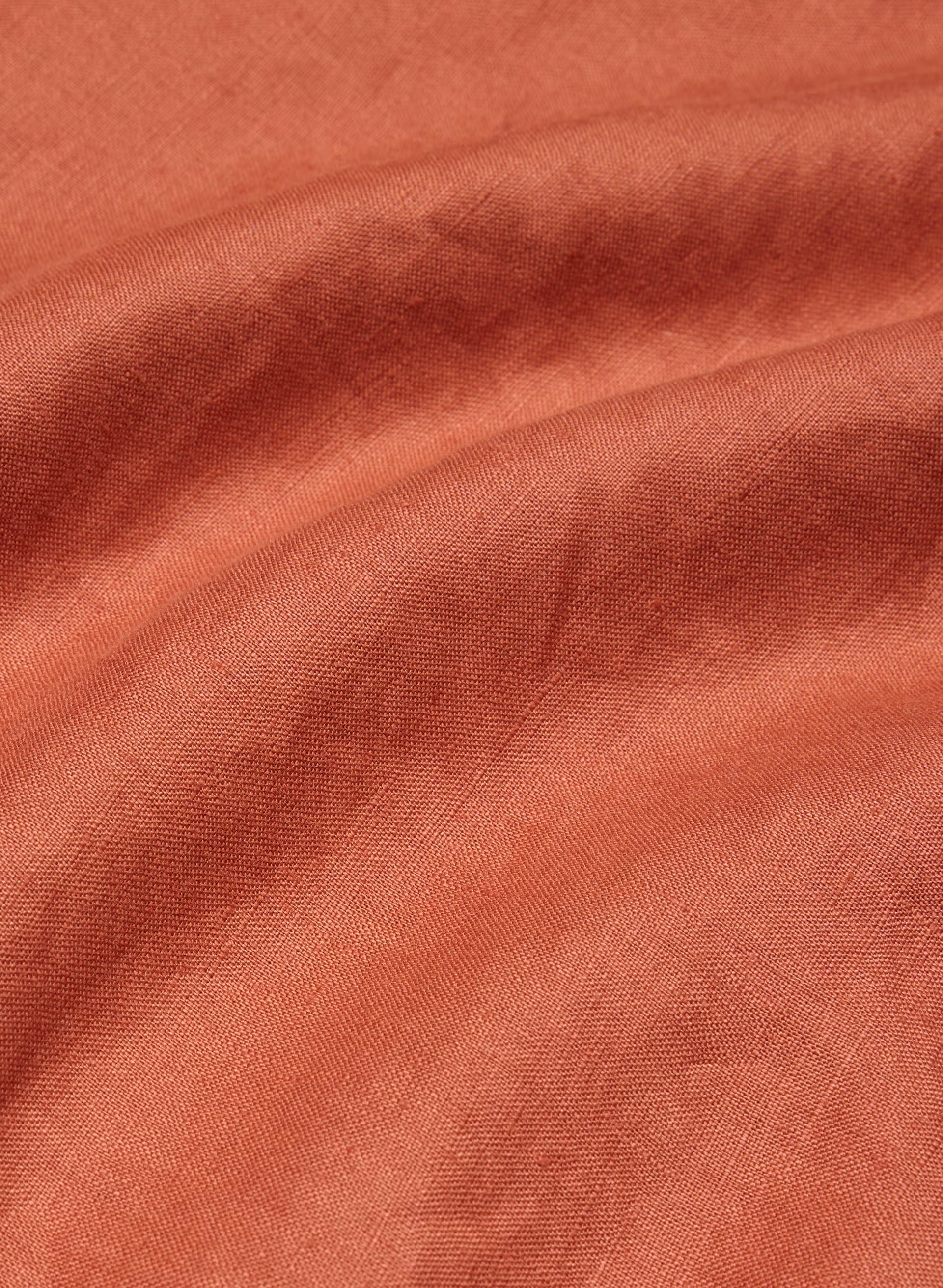 Nightscape Linen Halter Dress - MARINER TERRACOTTA